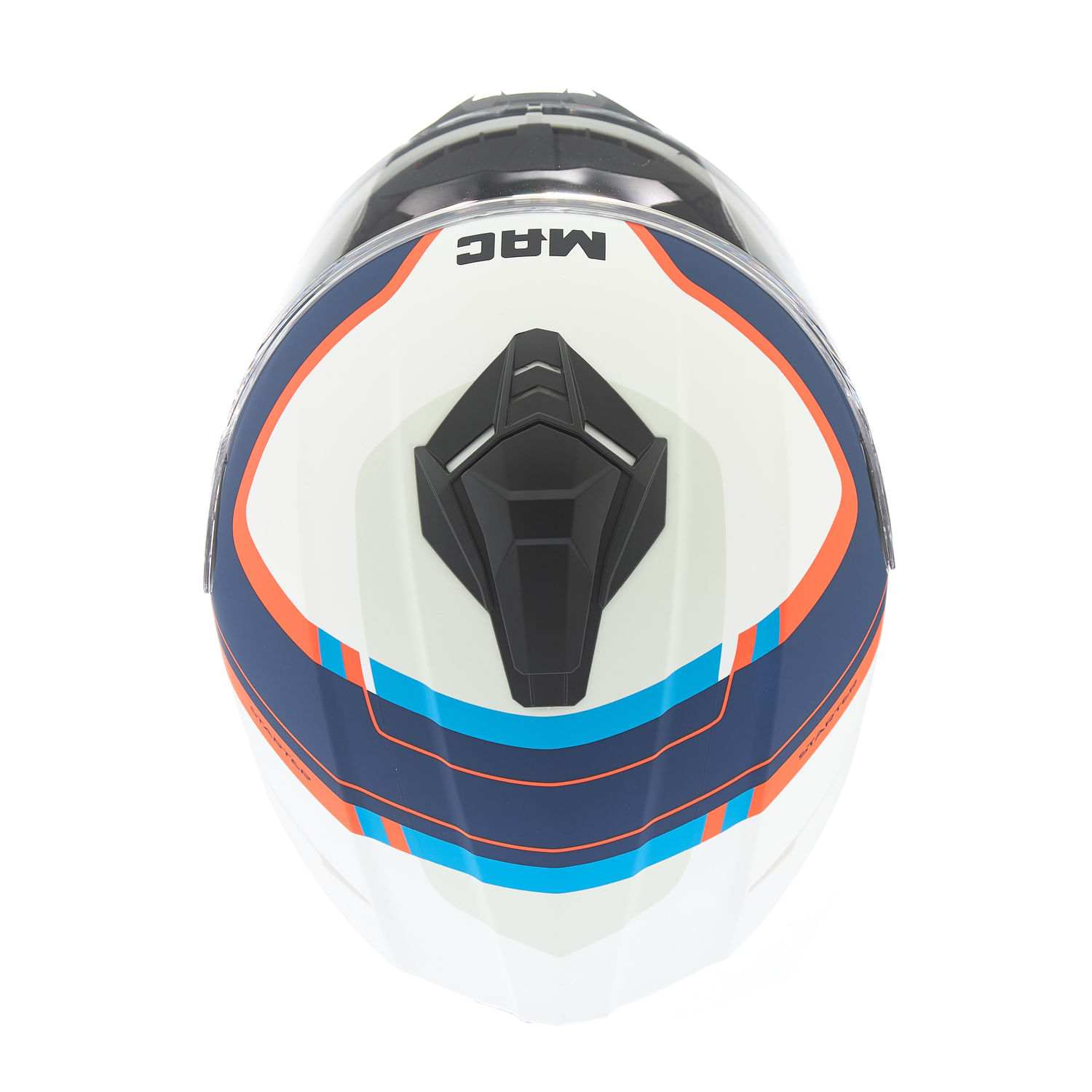 Casco MAC 801 Starter Qurbik Blanco / Azul / Mate