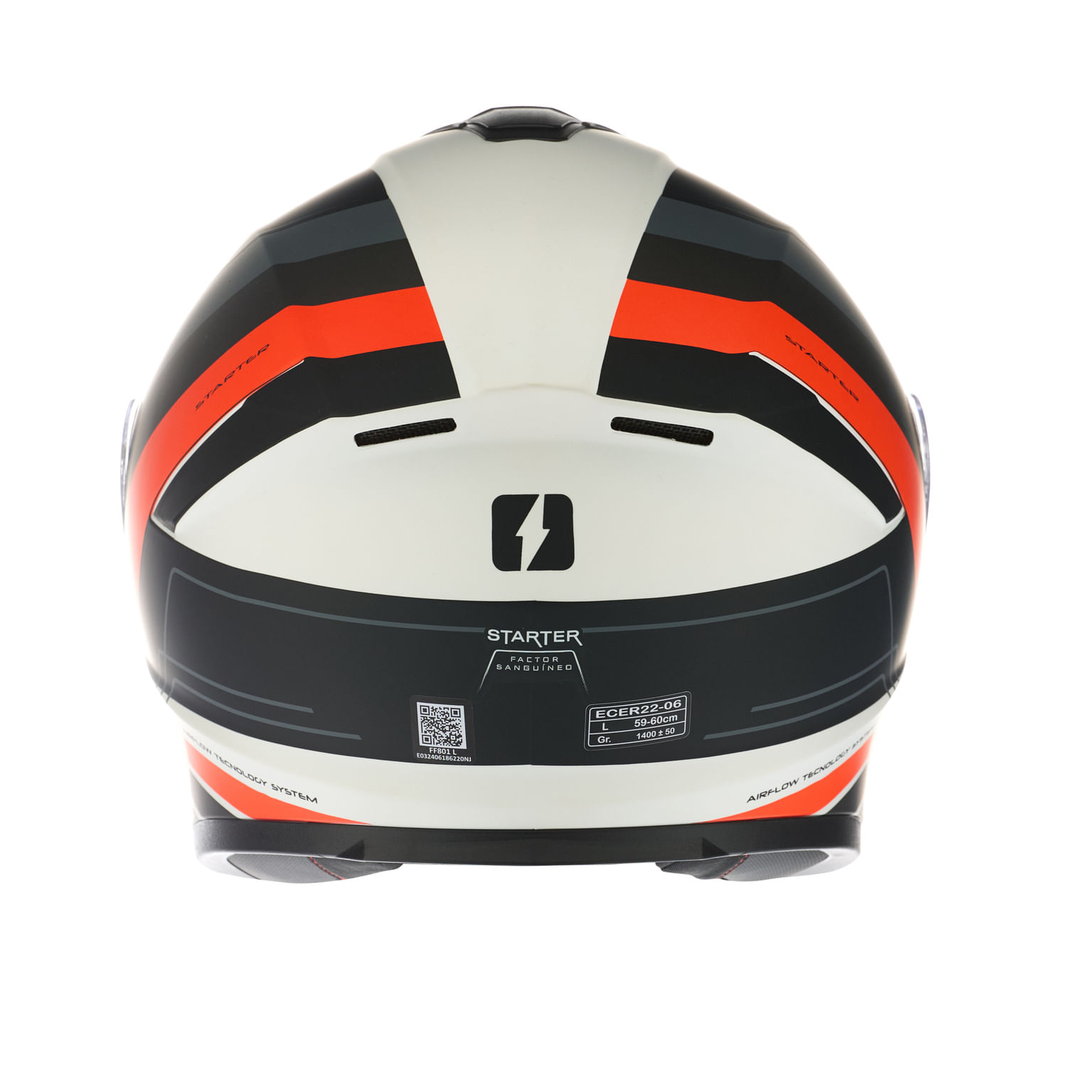 Casco MAC 801 Starter Winexzor Negro / Blanco / Mate