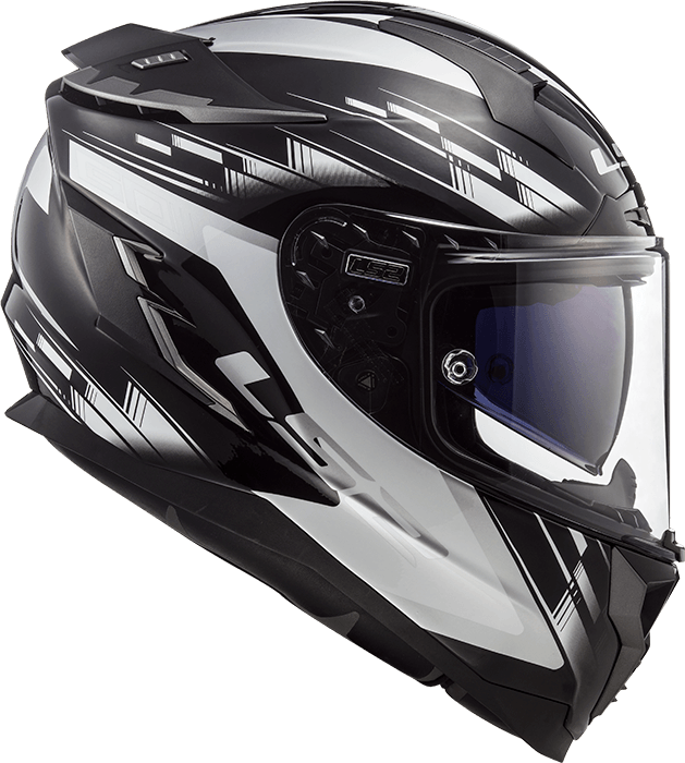 Casco LS2 327 Challenger GP Blanco / Negro / Mate