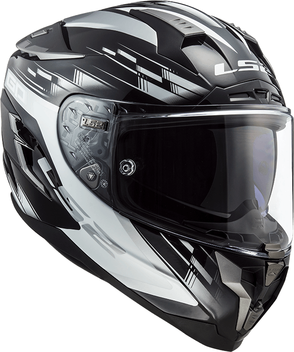 Casco LS2 327 Challenger GP Blanco / Negro / Mate