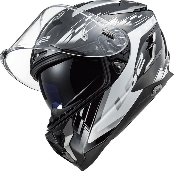 Casco LS2 327 Challenger GP Blanco / Negro / Mate