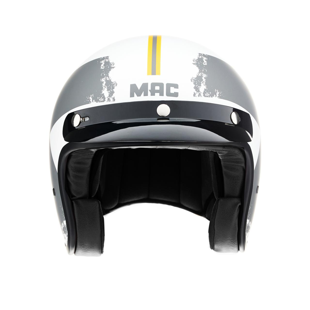 Casco MAC 181 Bowie X Blanco / Gris / Mate