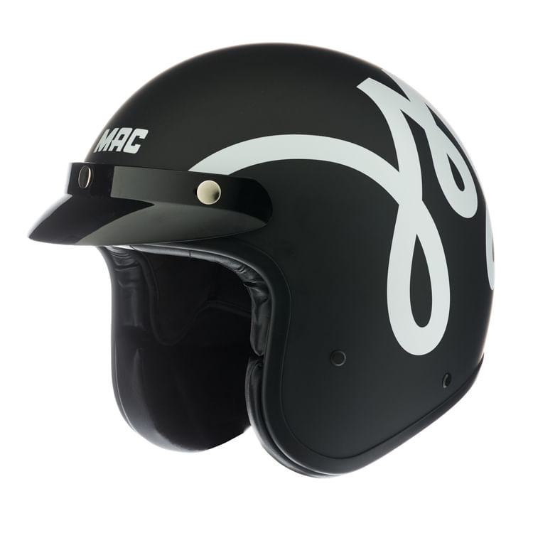 Casco MAC 181 Bowie Curly Negro / Mate