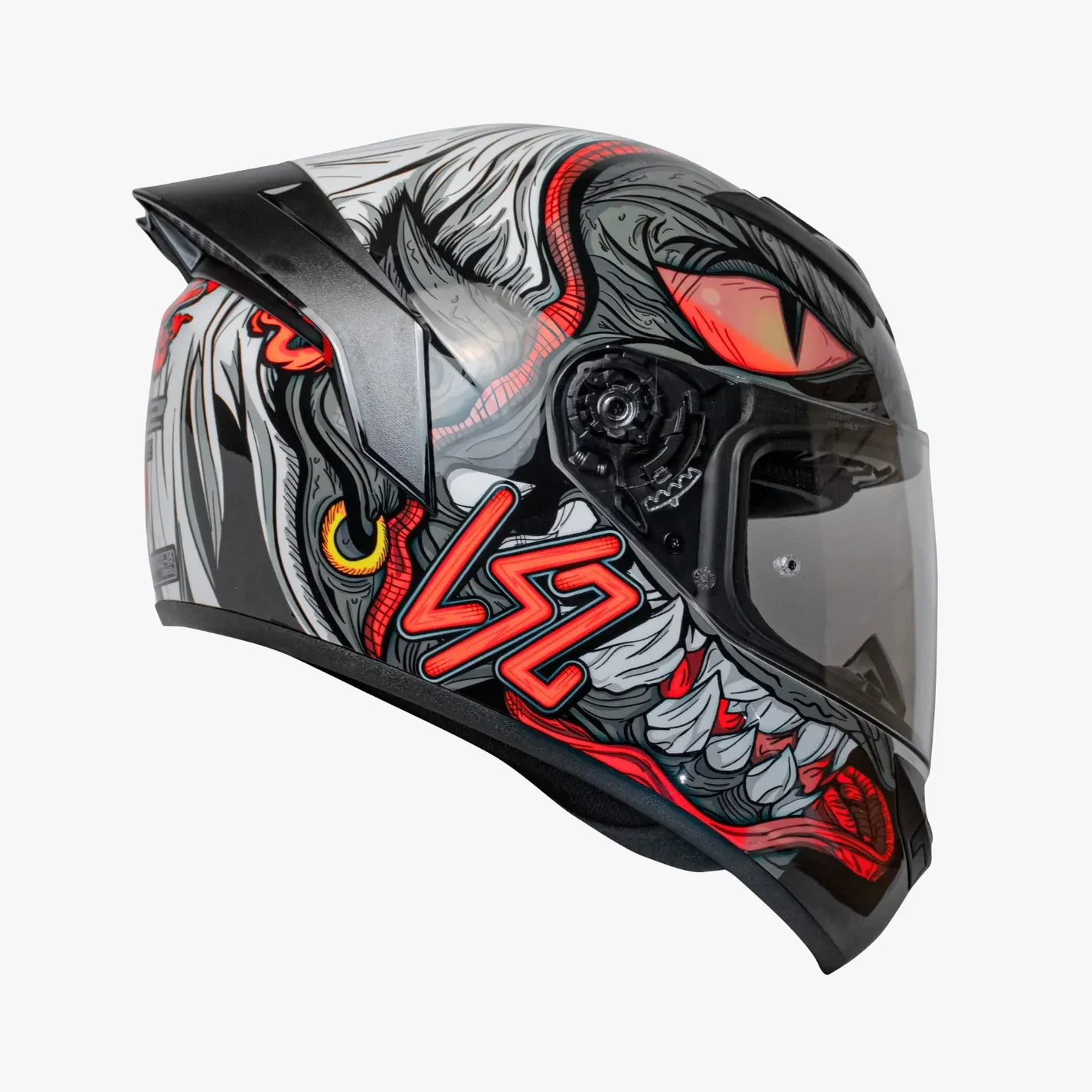 Casco LS2 352 Rookie Fizzle Negro / Rojo / Brillo