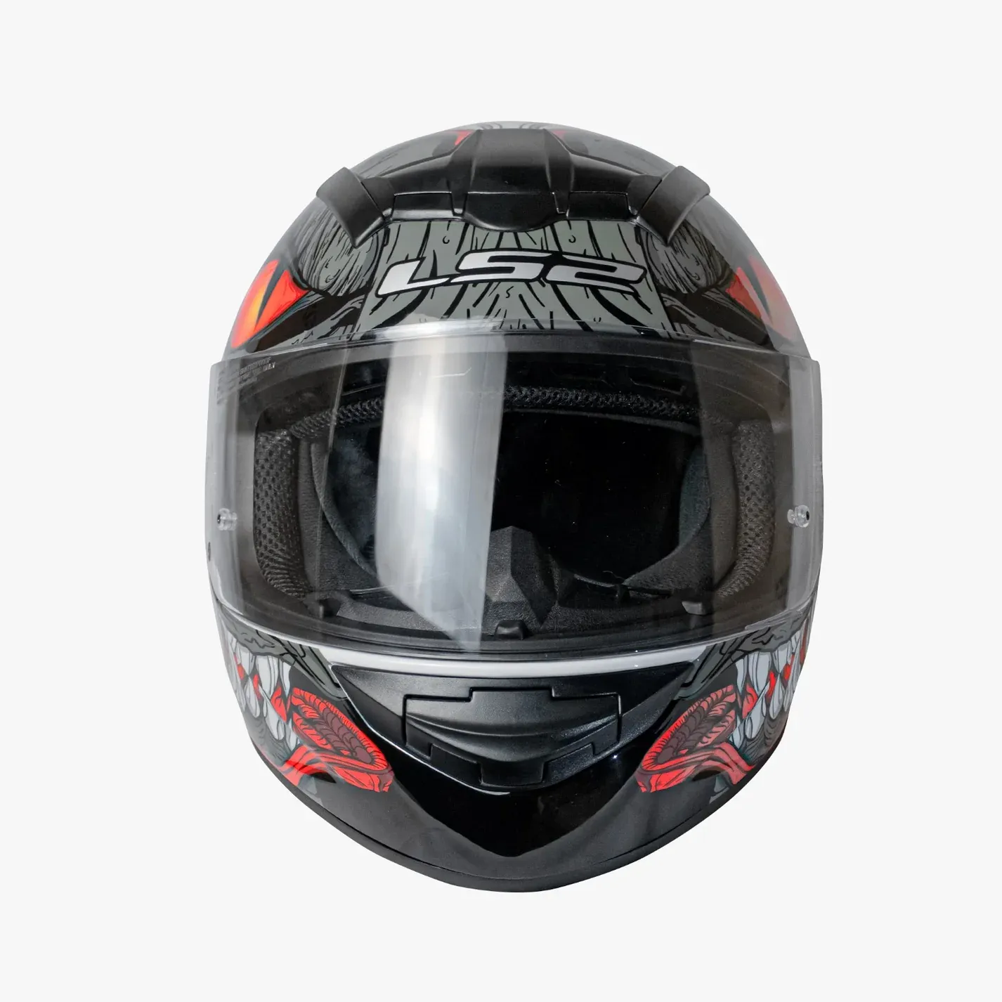 Casco LS2 352 Rookie Fizzle Negro / Rojo / Brillo