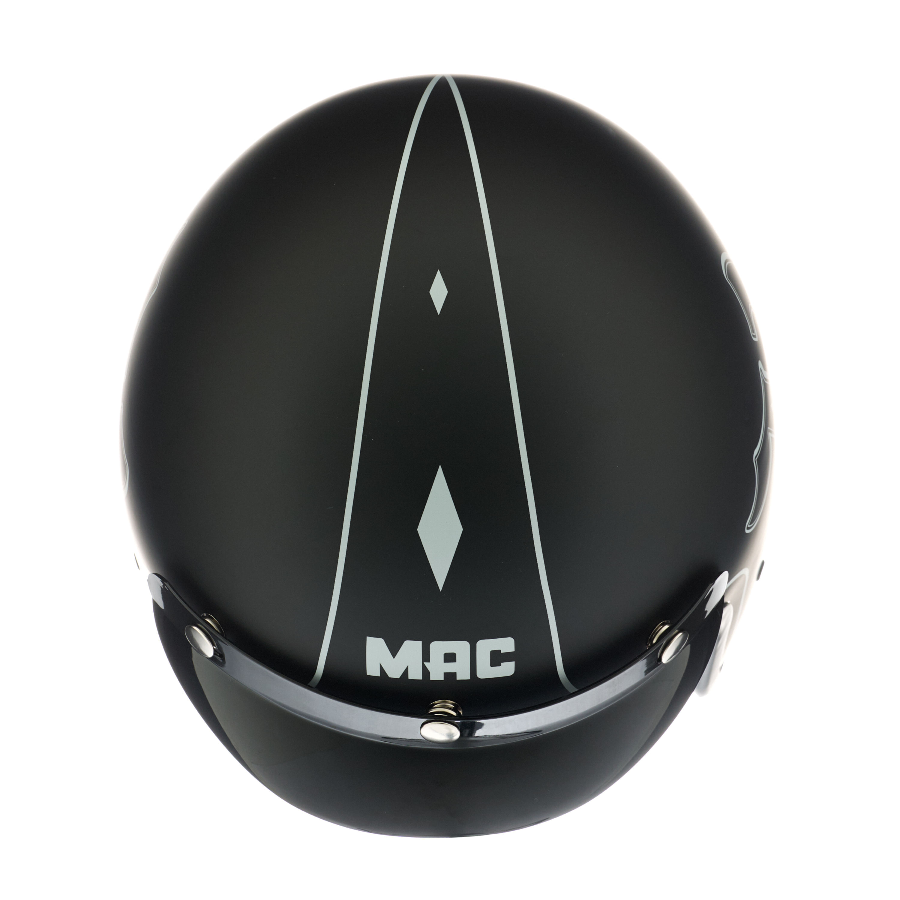 Casco MAC 181 Bowie Twenty One Negro / Mate