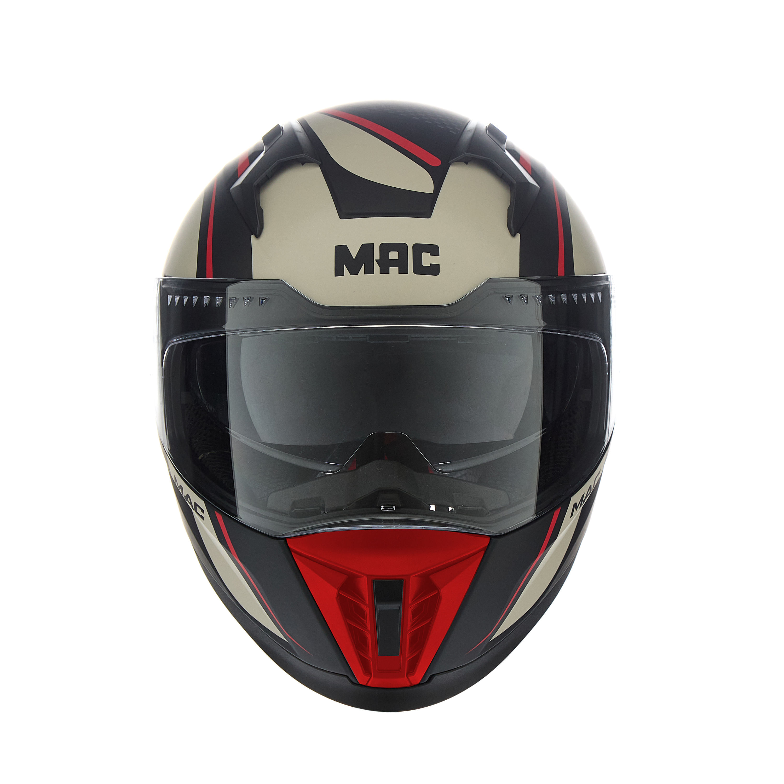 Casco MAC 069 Force Cirkus Negro / Beige / Mate