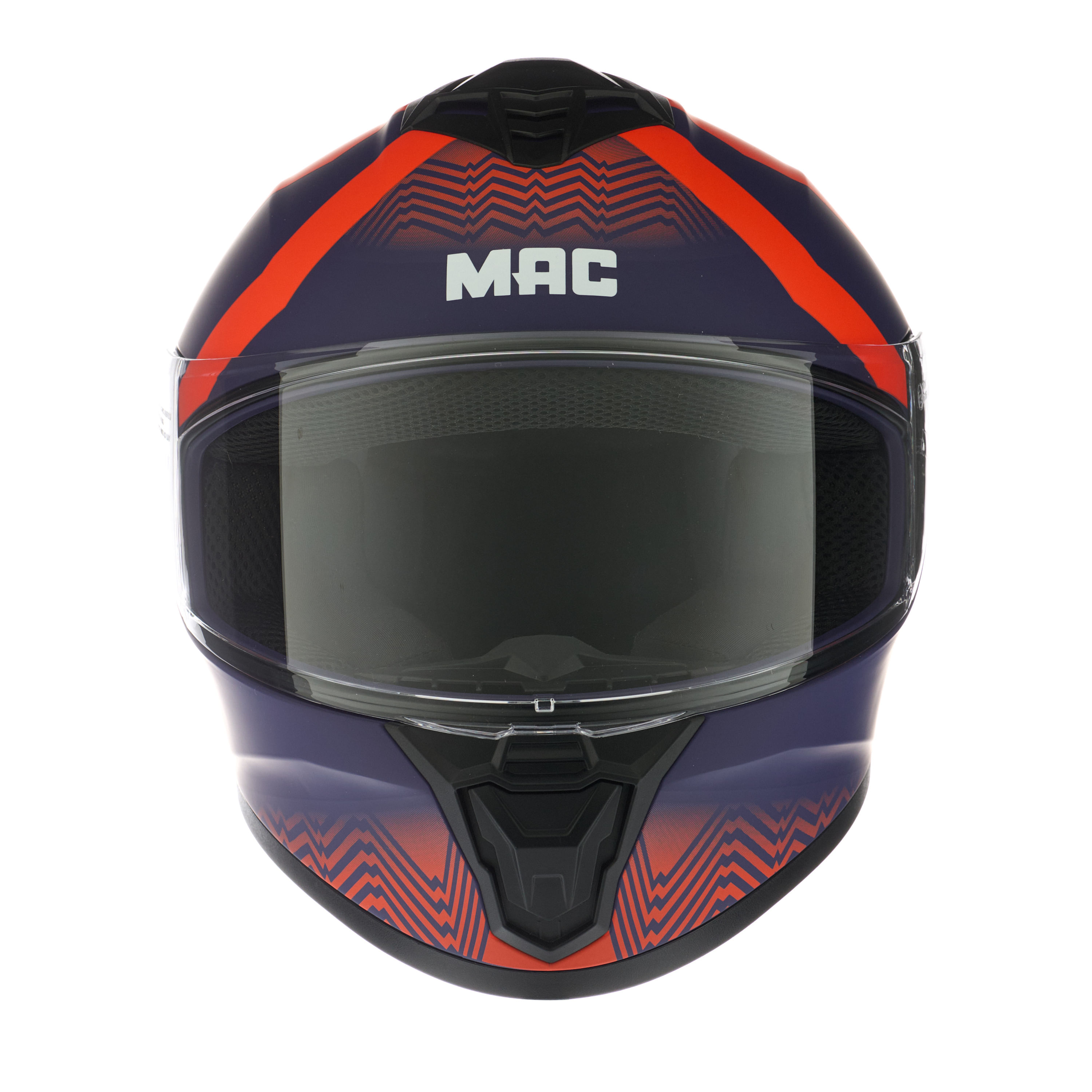 Casco MAC 801 Starter Hill Violeta / Naranja / Mate