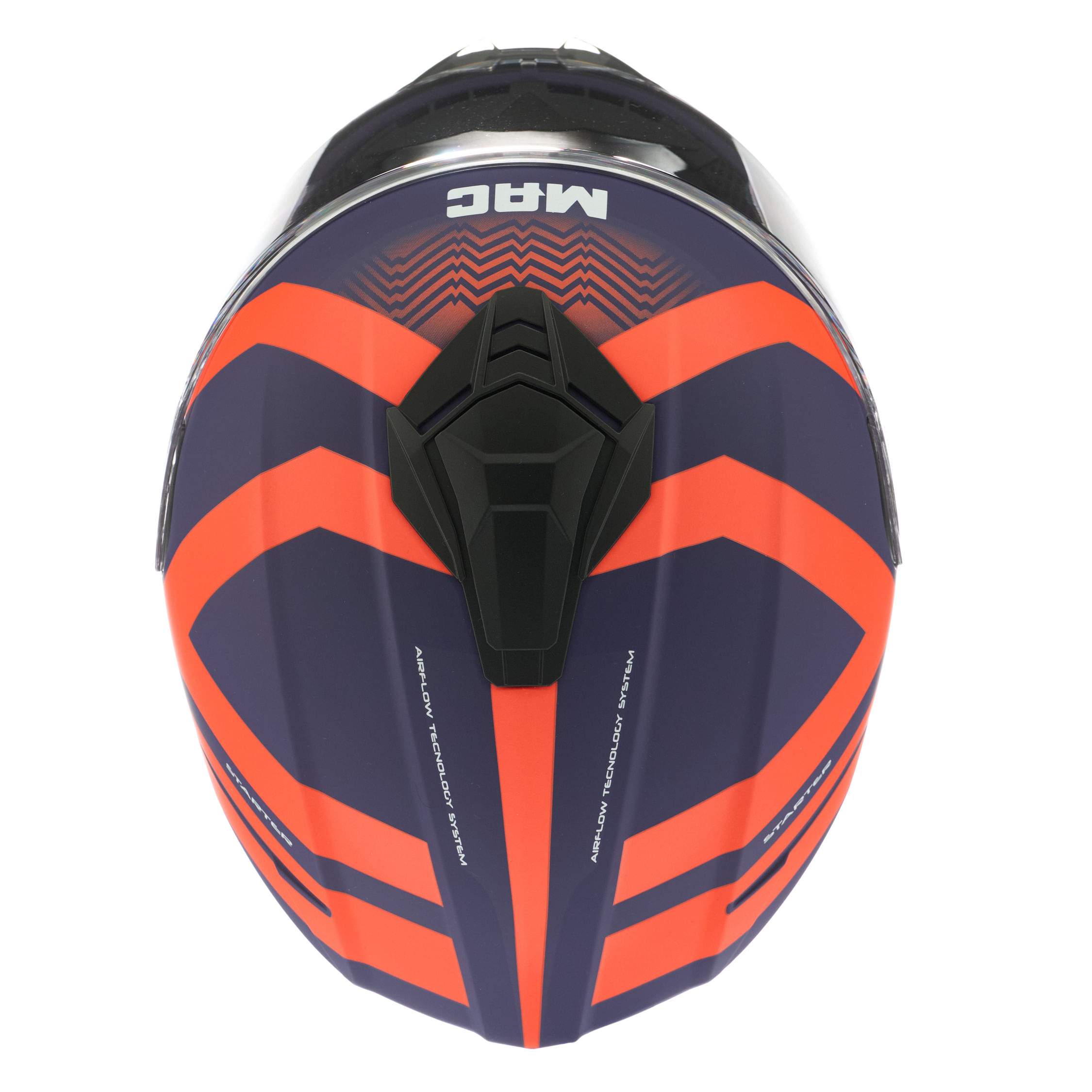 Casco MAC 801 Starter Hill Violeta / Naranja / Mate