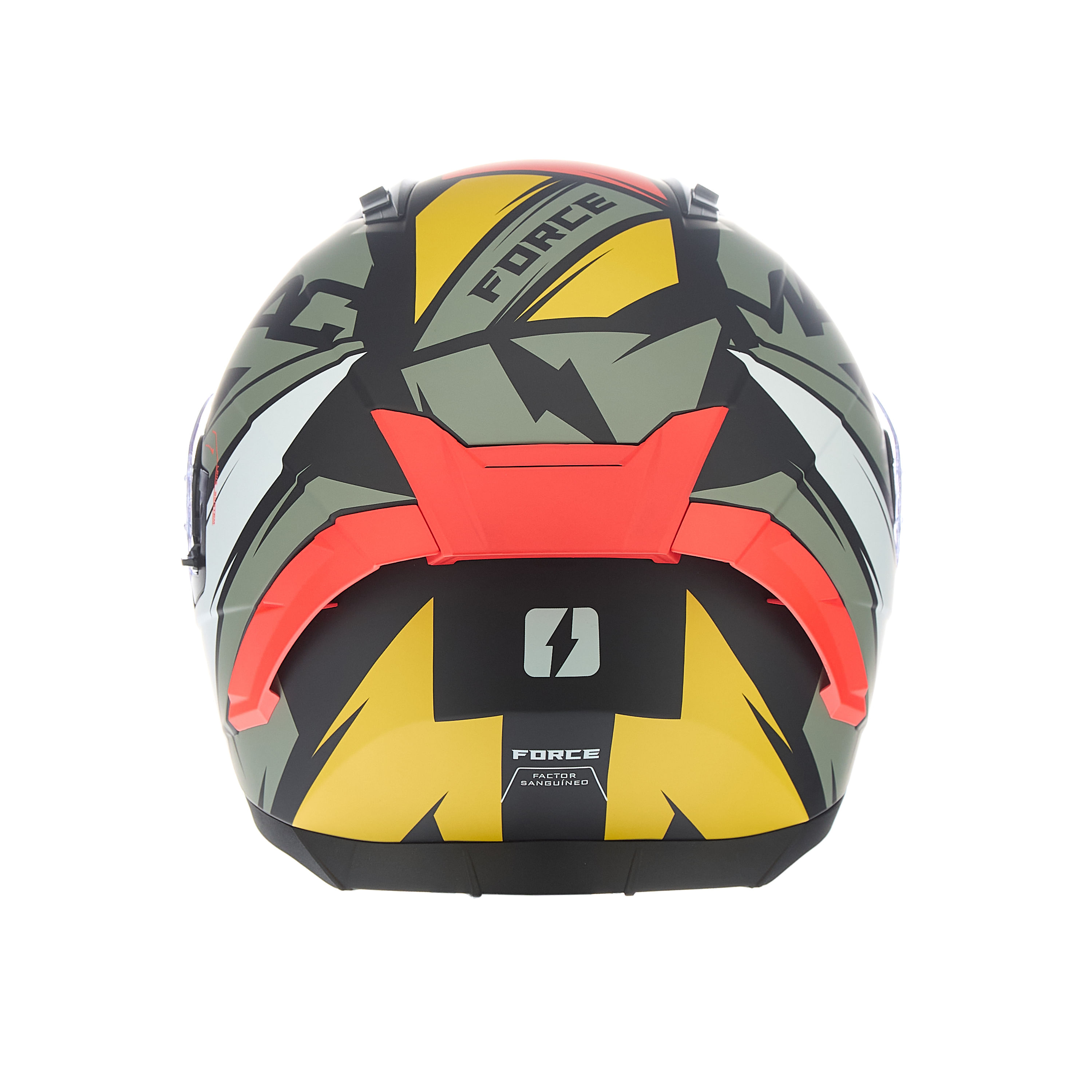 Casco MAC 069 Force Arkang Naranja / Gris / Mate