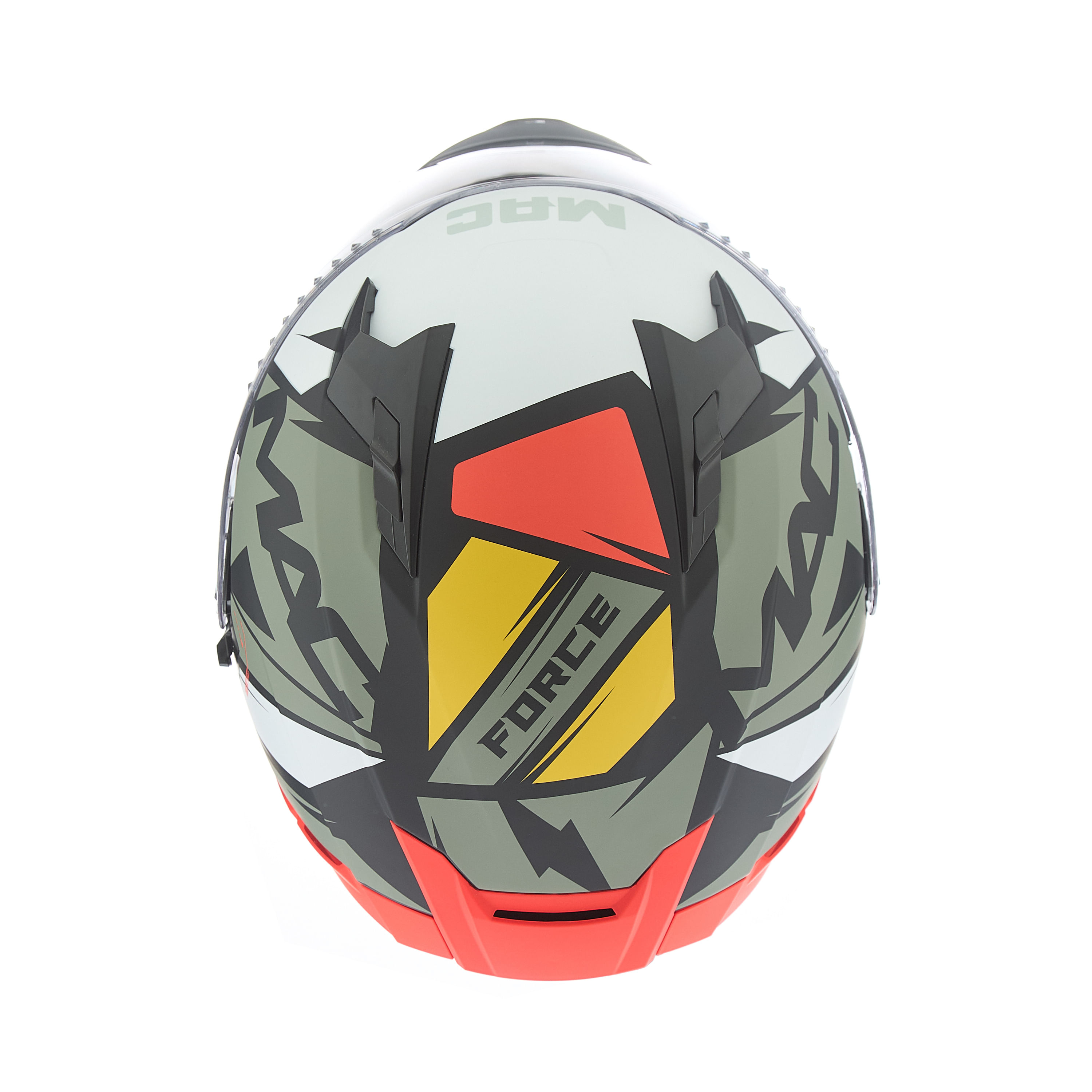 Casco MAC 069 Force Arkang Naranja / Gris / Mate