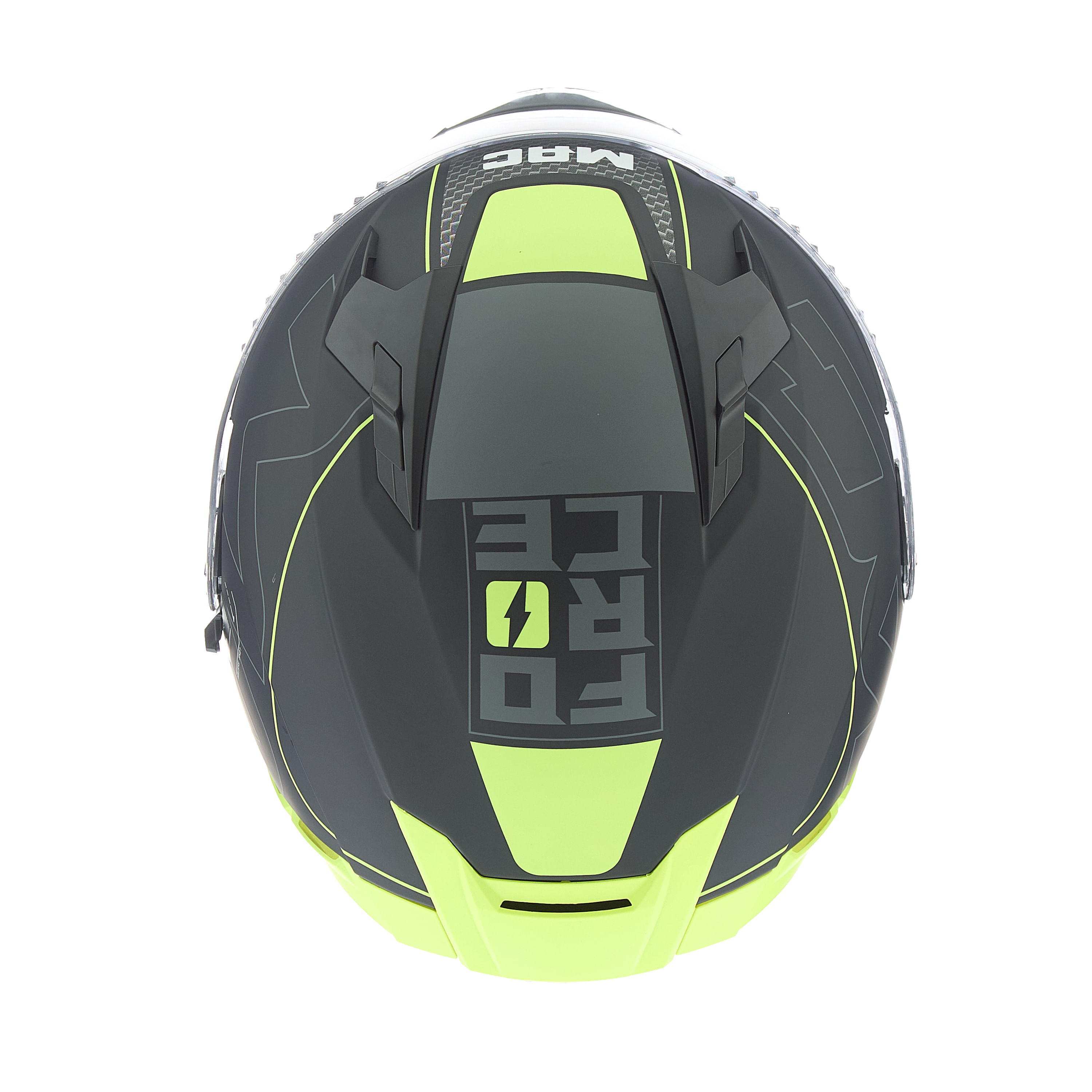 Casco MAC 069 Force Dynamo Amarillo / Negro / Mate