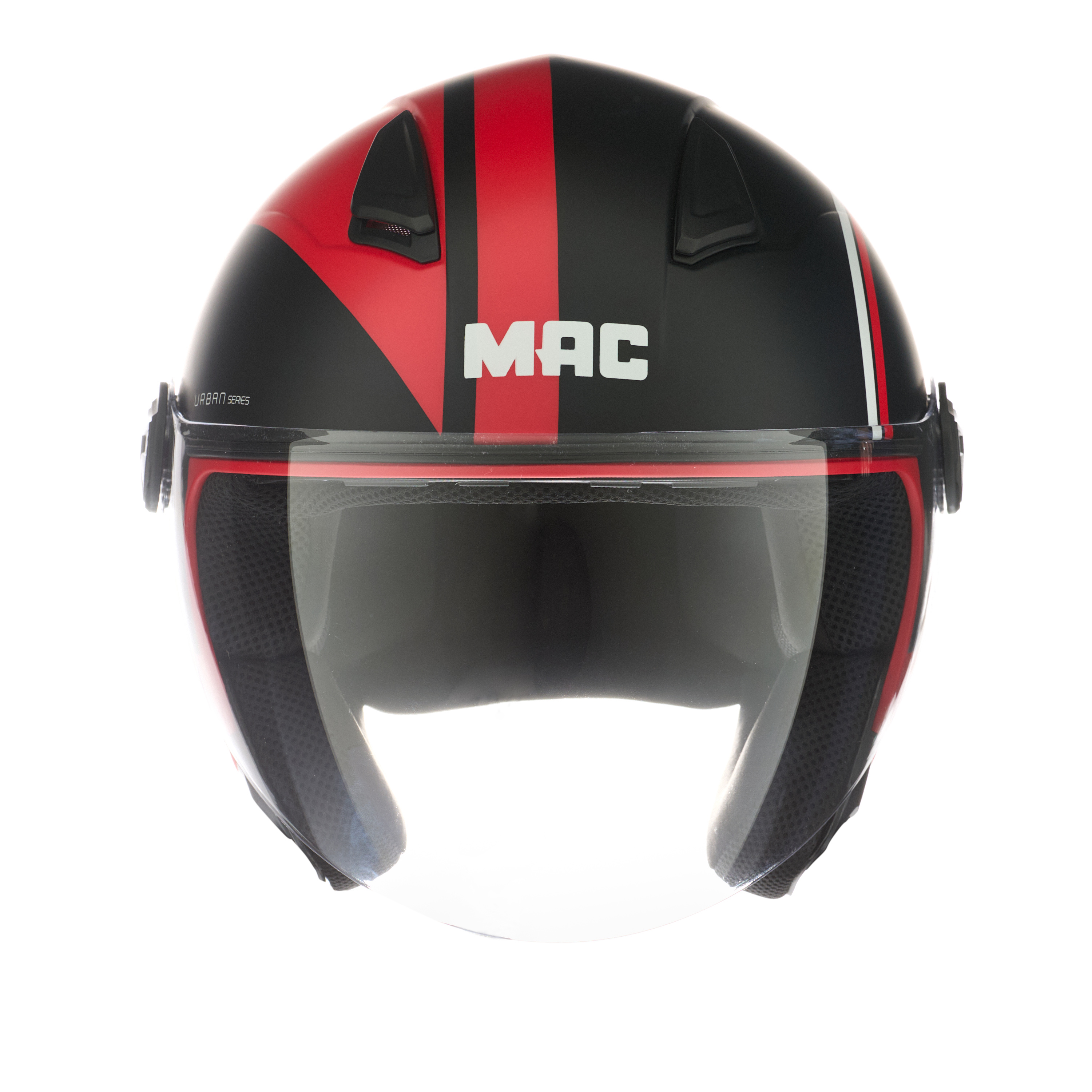 Casco MAC 721 Beat Five Negro / Plateado / Mate
