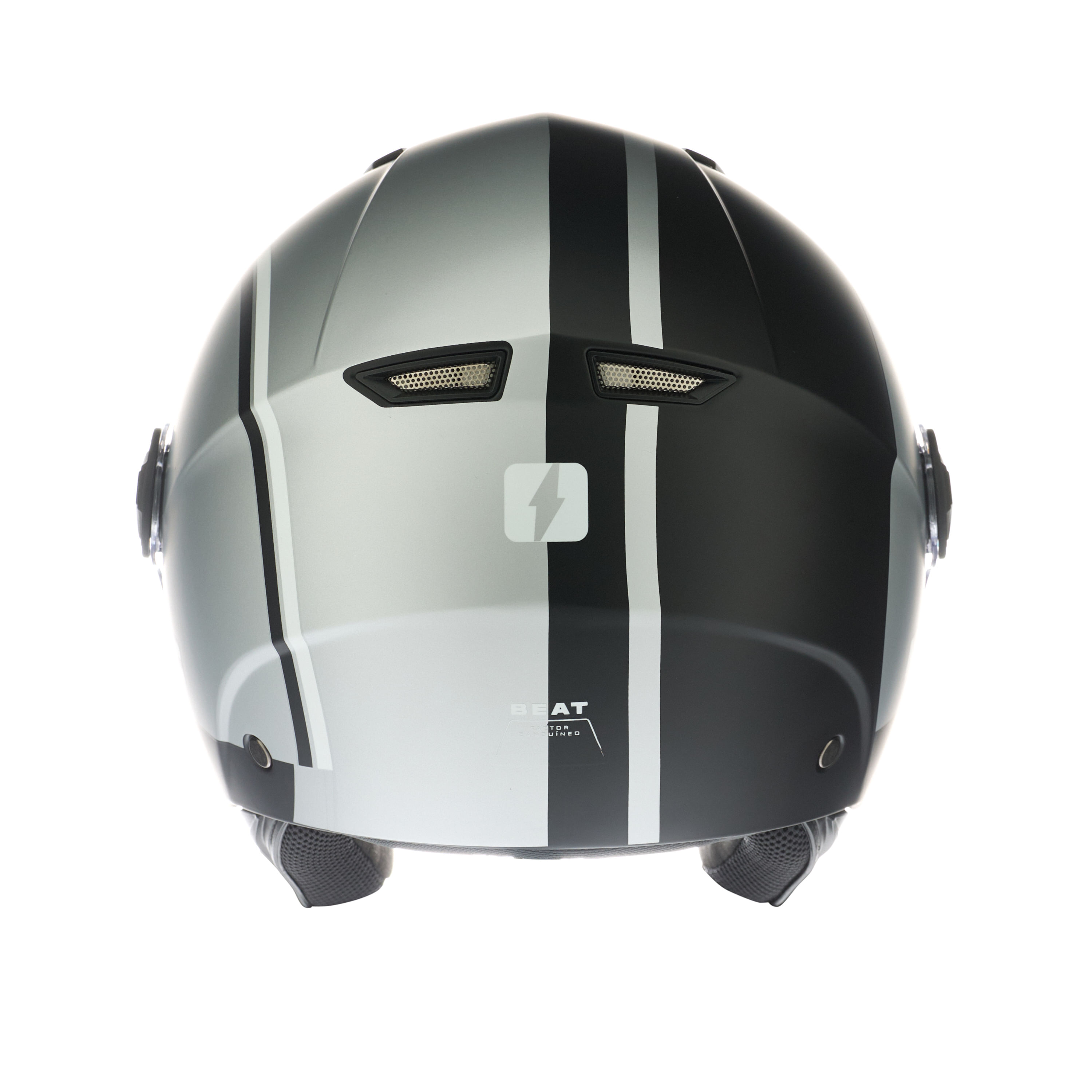 Casco MAC 721 Beat Five Gris / Negro / Mate