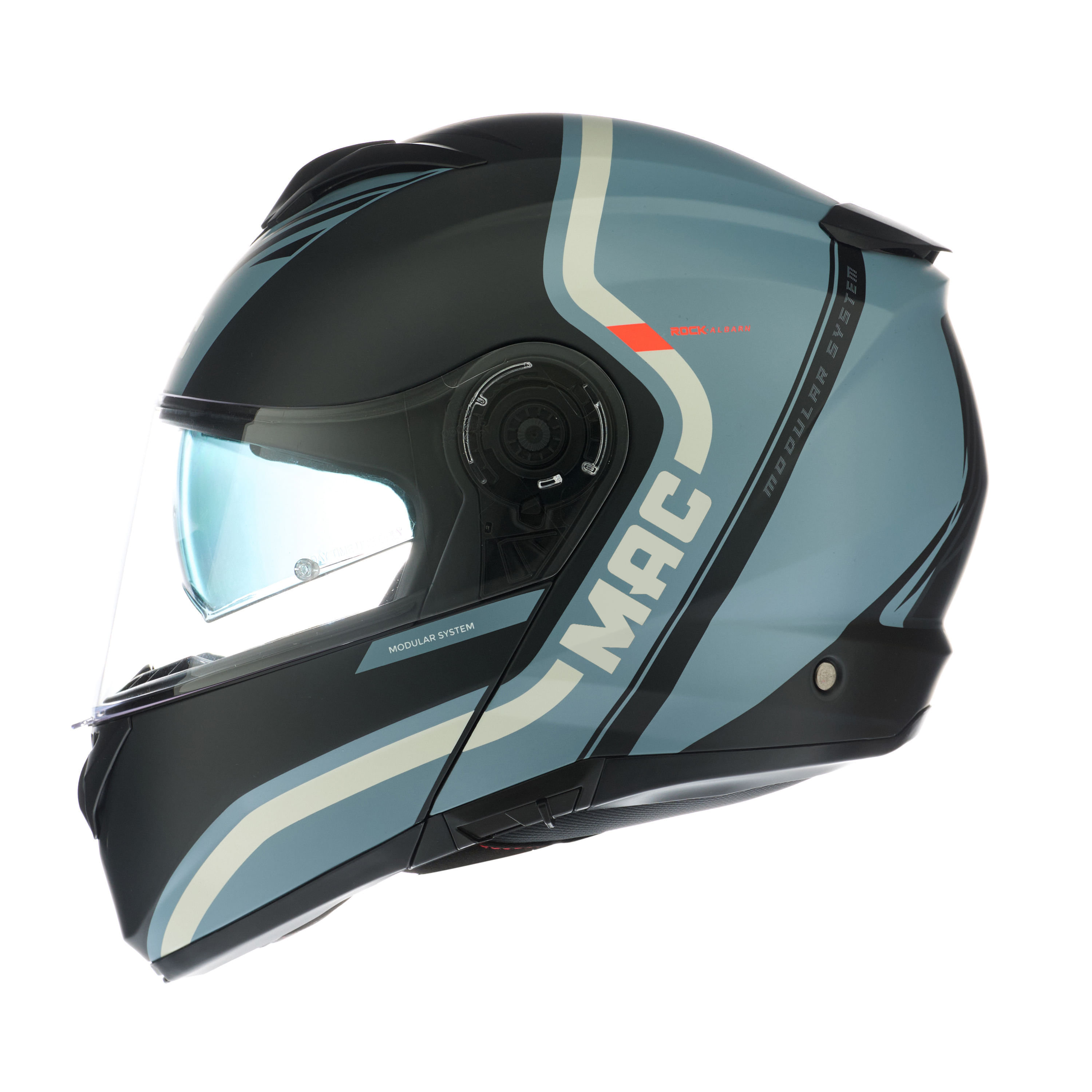 Casco MAC 908 Rock Albarn Negro / Gris / Mate