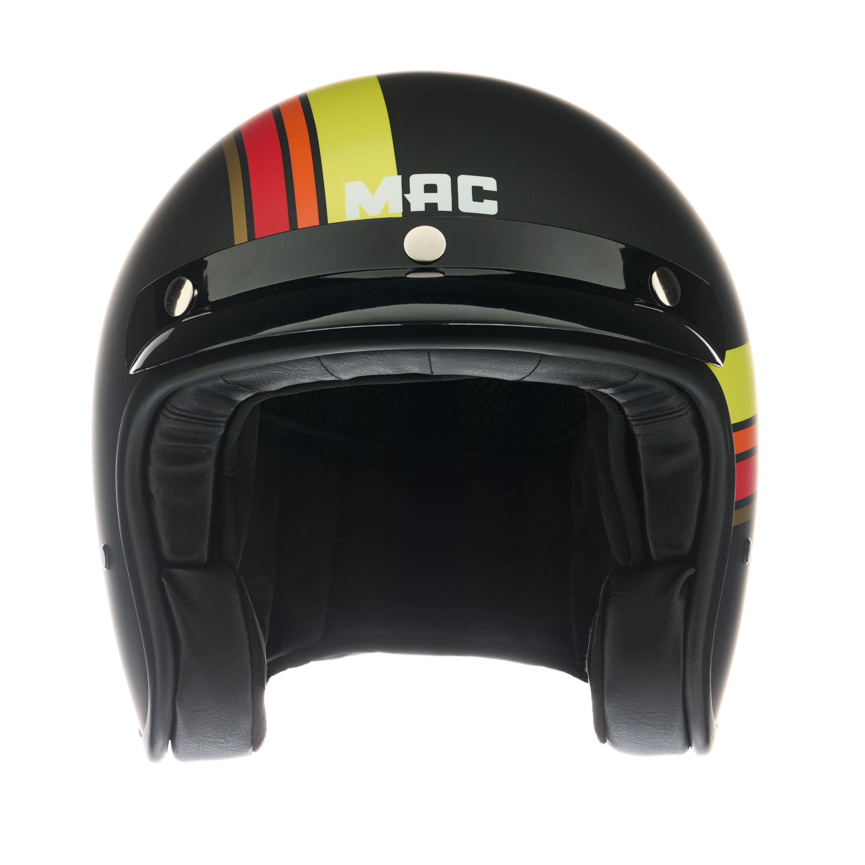 Casco MAC 181 Bowie Nine Grades Negro / Rojo / Mate