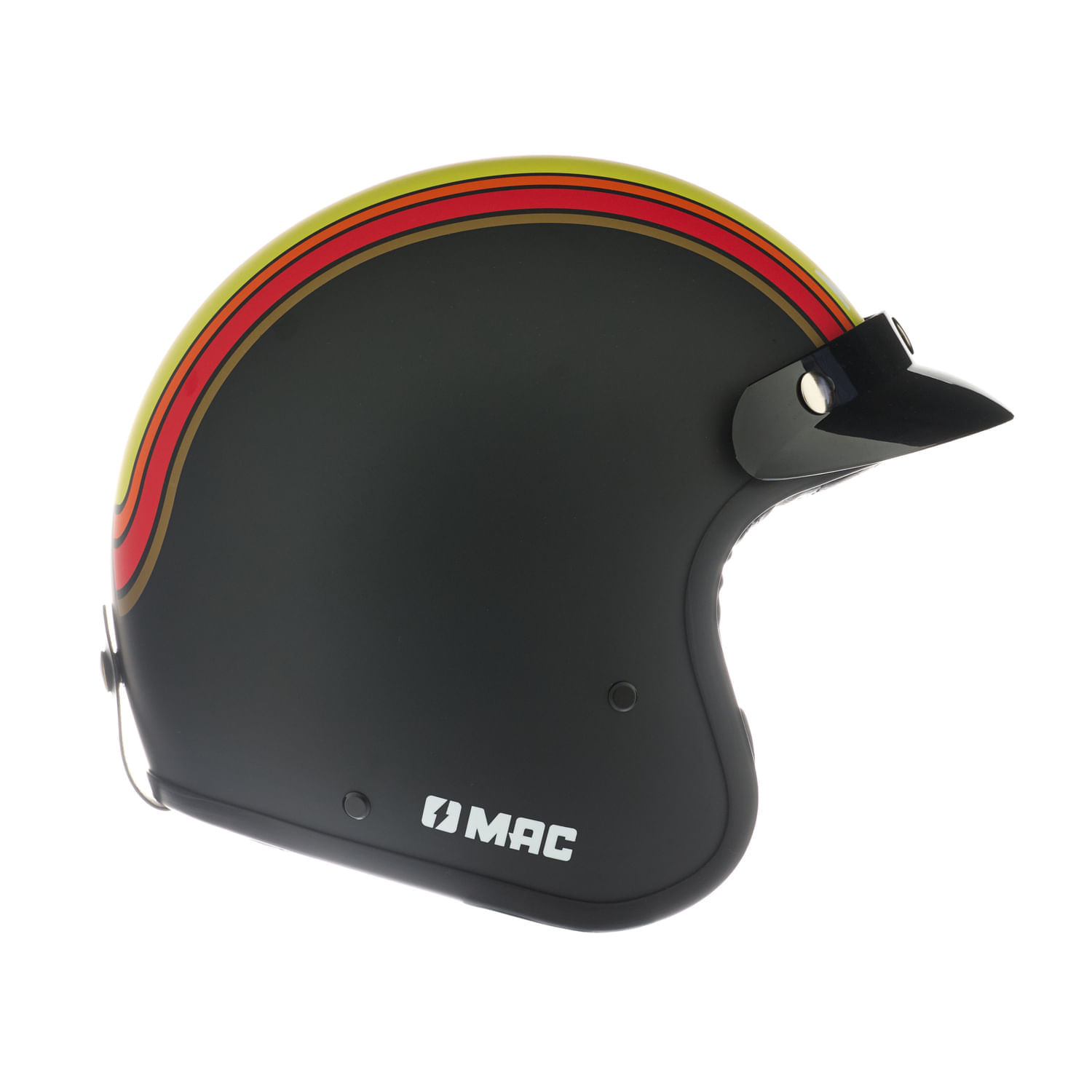 Casco MAC 181 Bowie Nine Grades Negro / Rojo / Mate