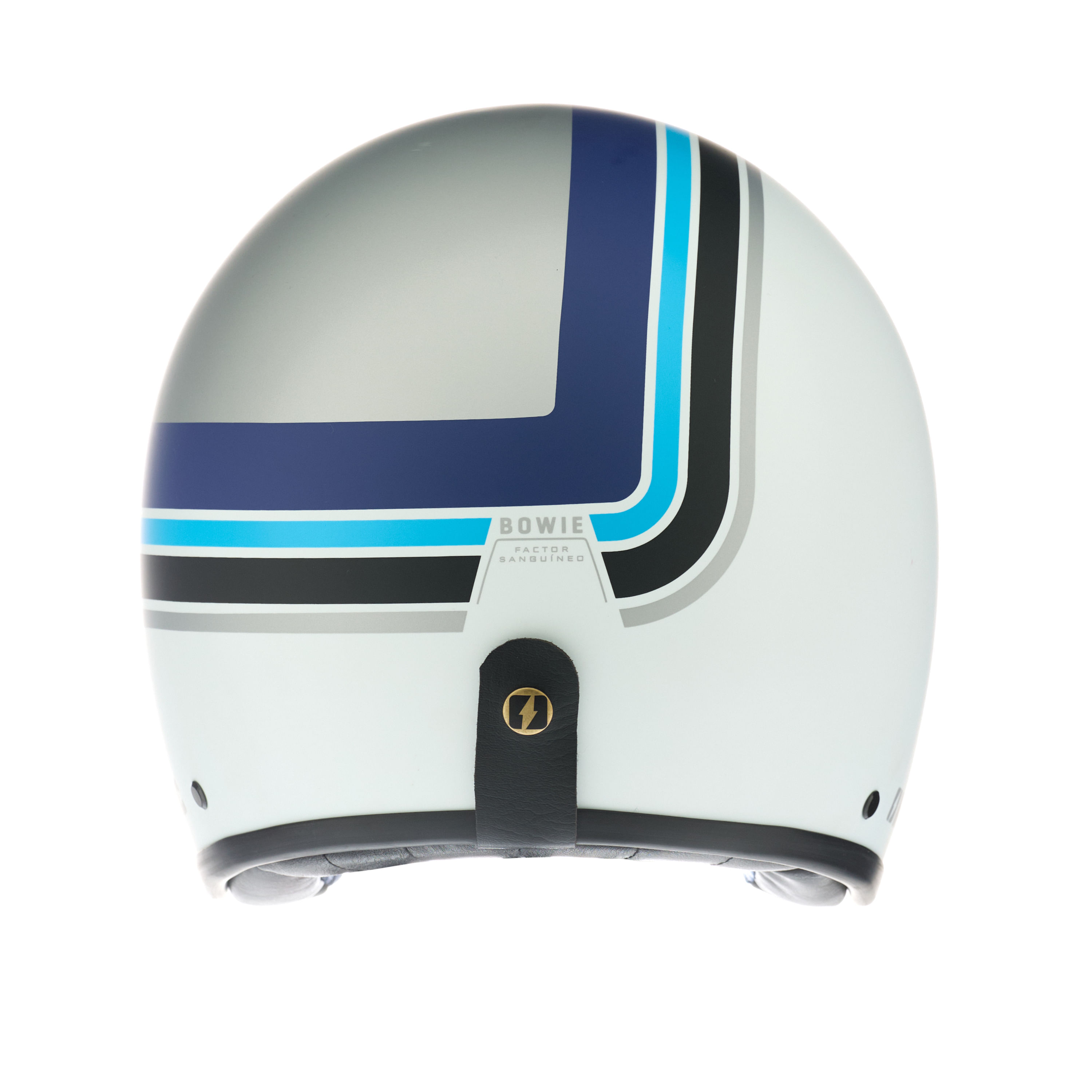 Casco MAC 181 Bowie Nine Grades Blanco / Azul / Mate