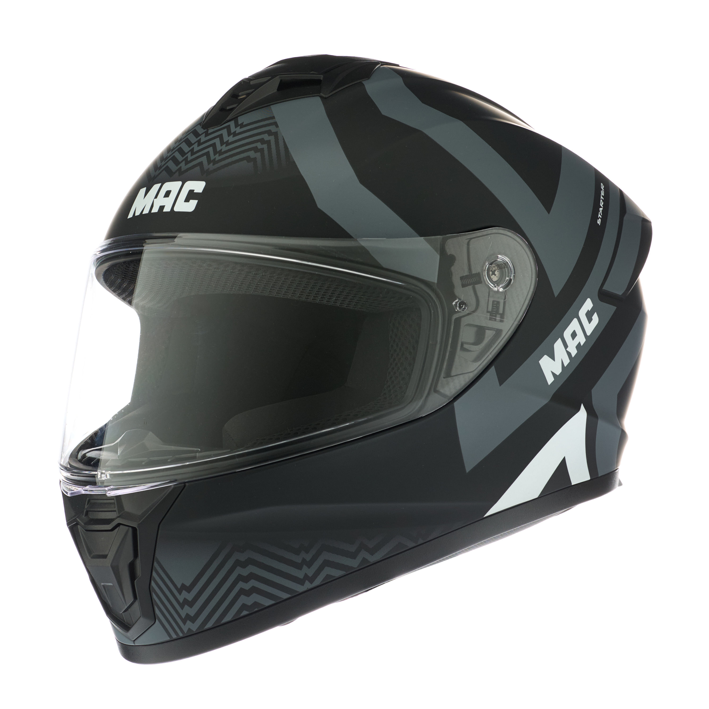 Casco MAC 801 Starter Hill Negro / Gris / Mate