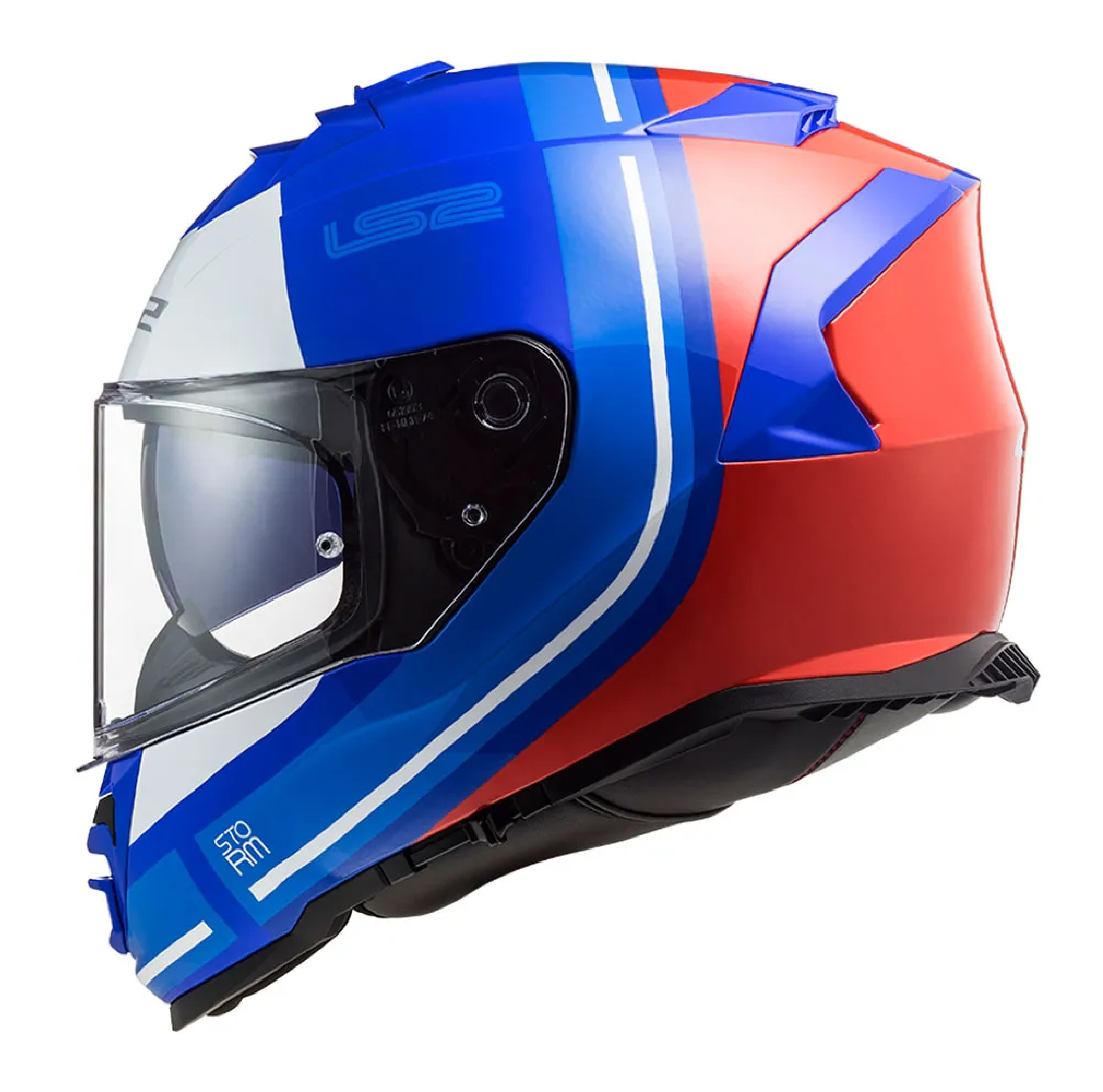 Casco LS2 800 Storm II Slant Azul / Rojo / Brillo