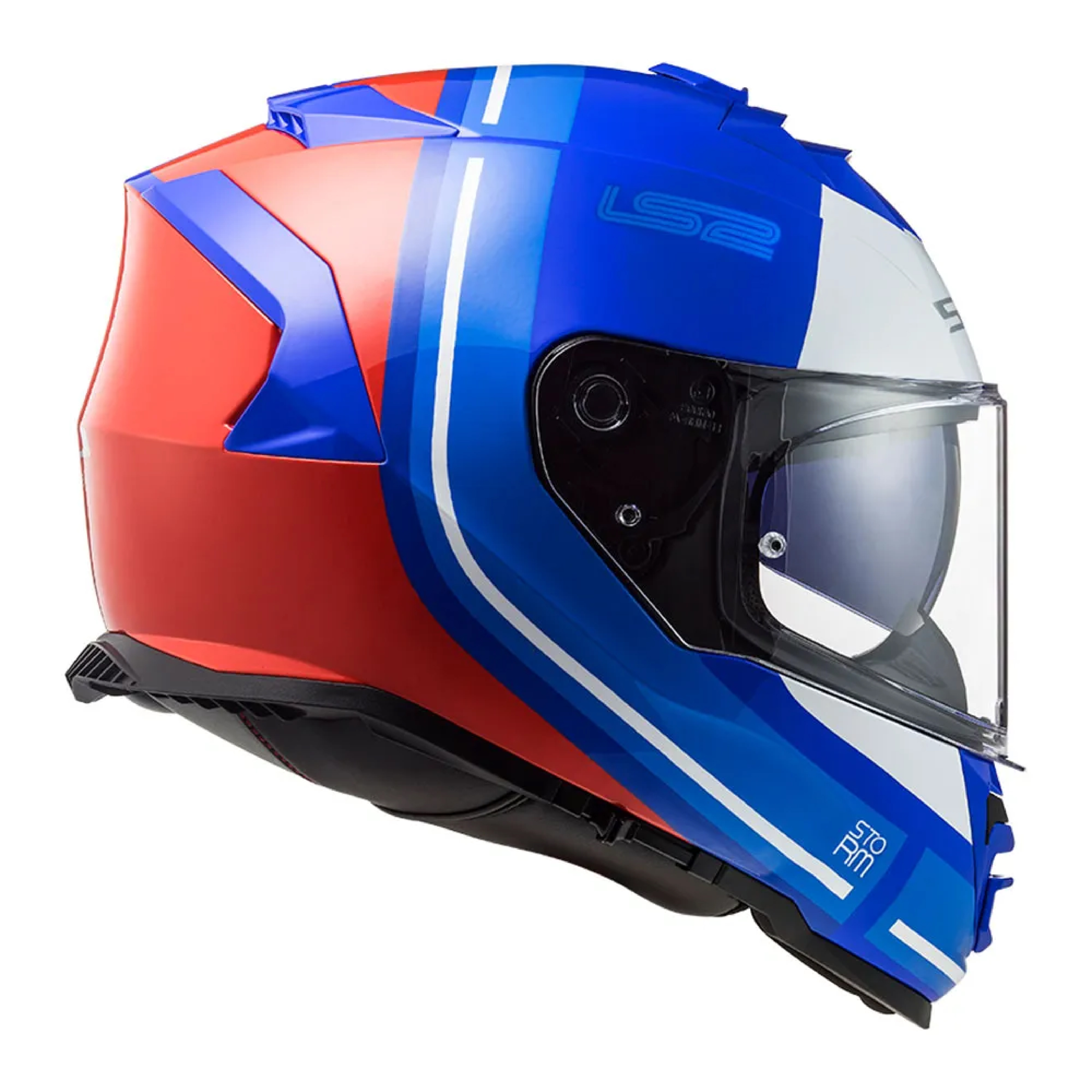Casco LS2 800 Storm II Slant Azul / Rojo / Brillo