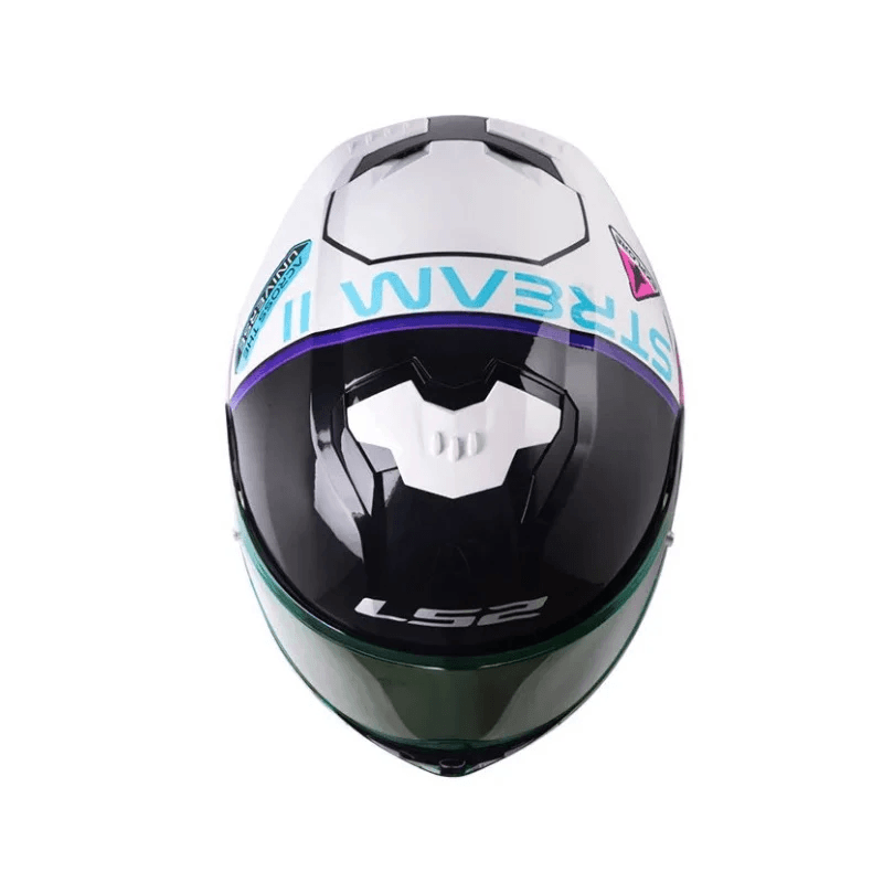 Casco LS2 808 Stream II Moon Walk Gris / Violeta / Mate