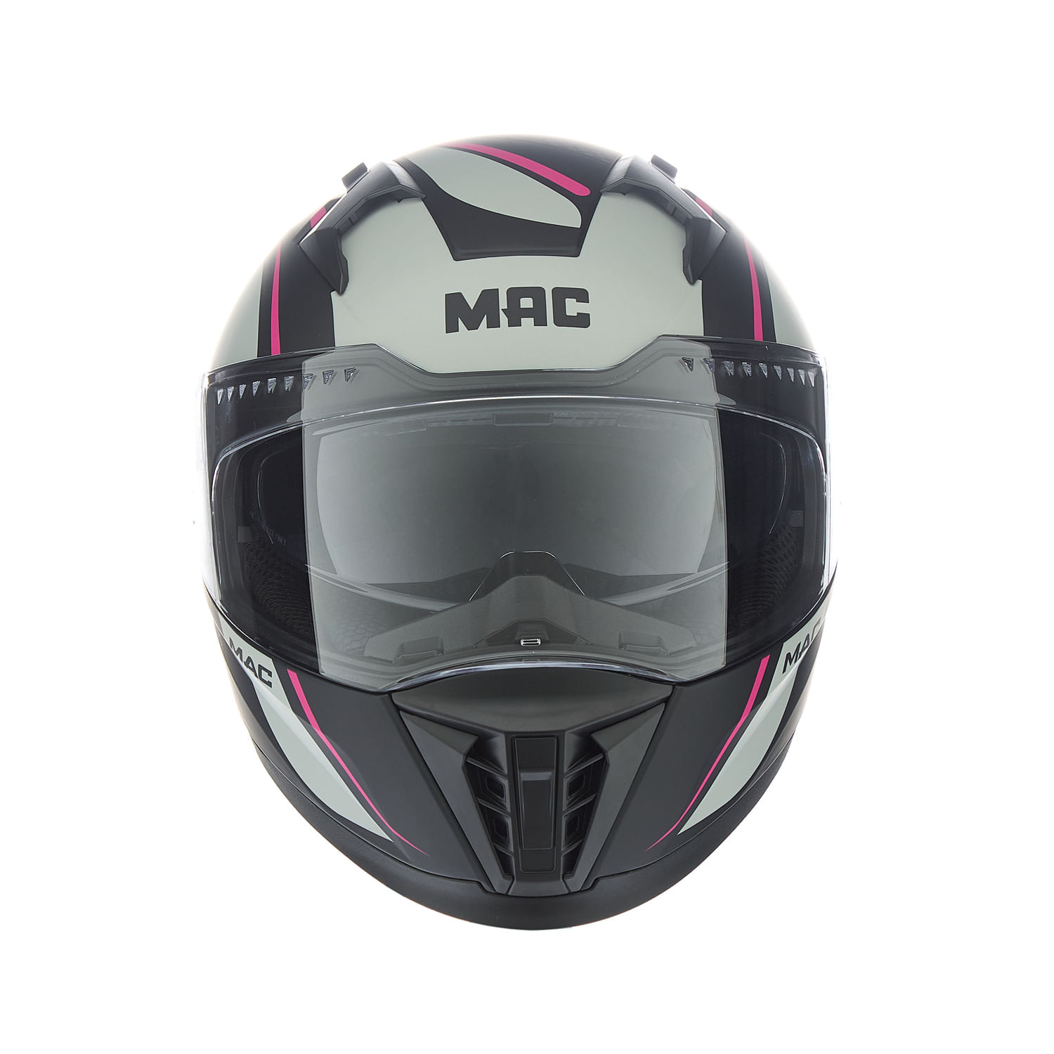 Casco MAC 069 Force Cirkus Negro / Gris / Mate