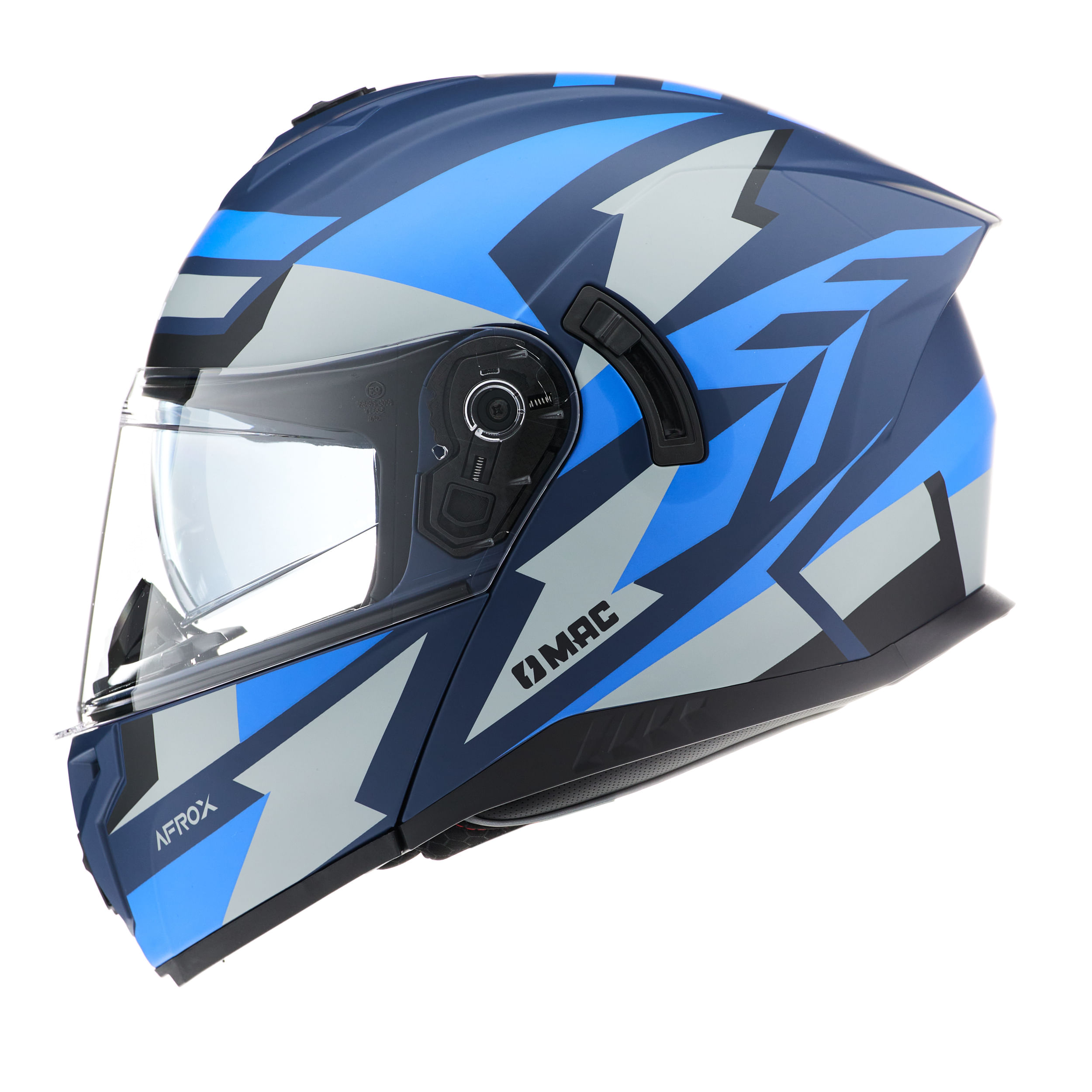 Casco MAC 166 Blaze Afrox Azul / Gris / Mate