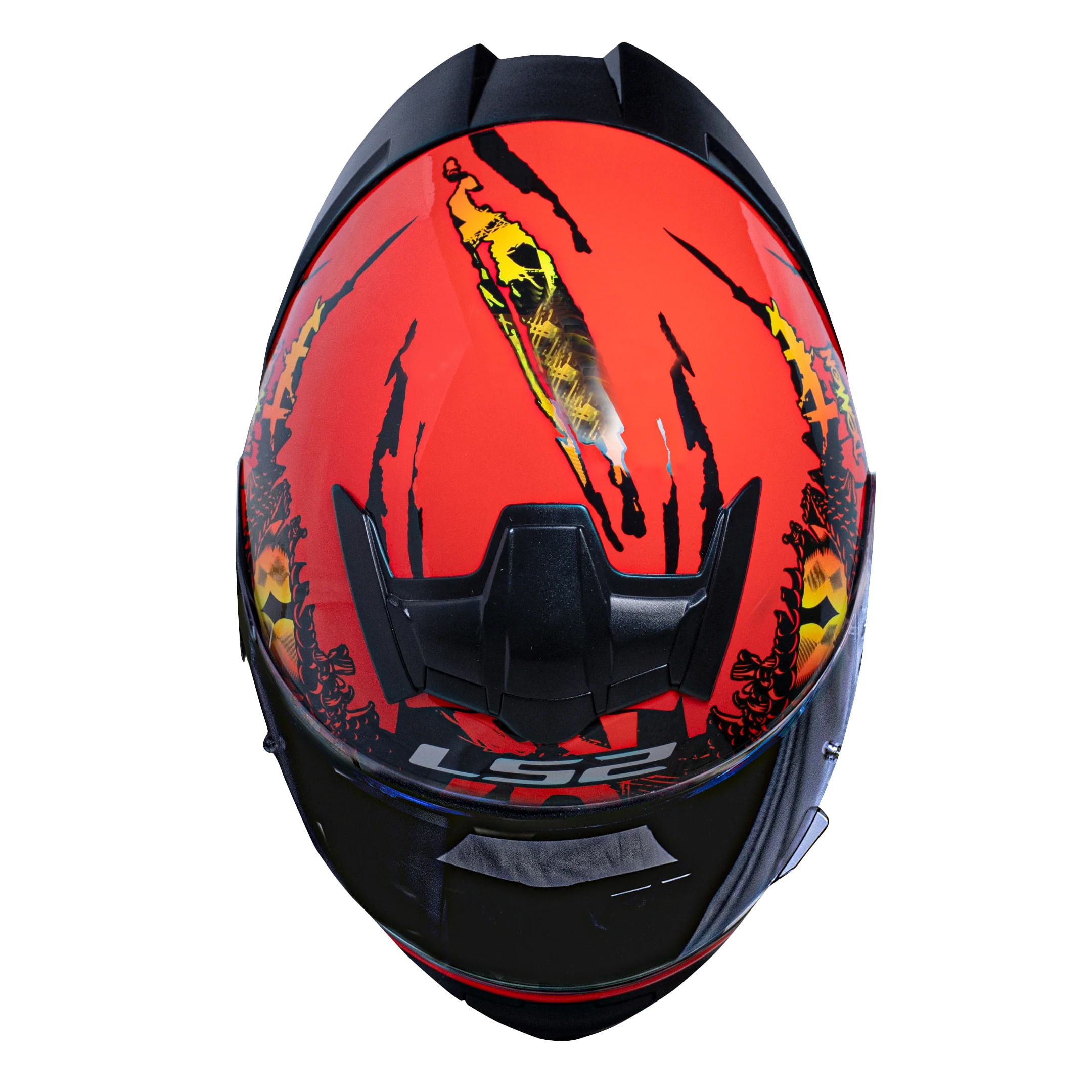 Casco LS2 352 Rookie Demon Rojo / Brillo