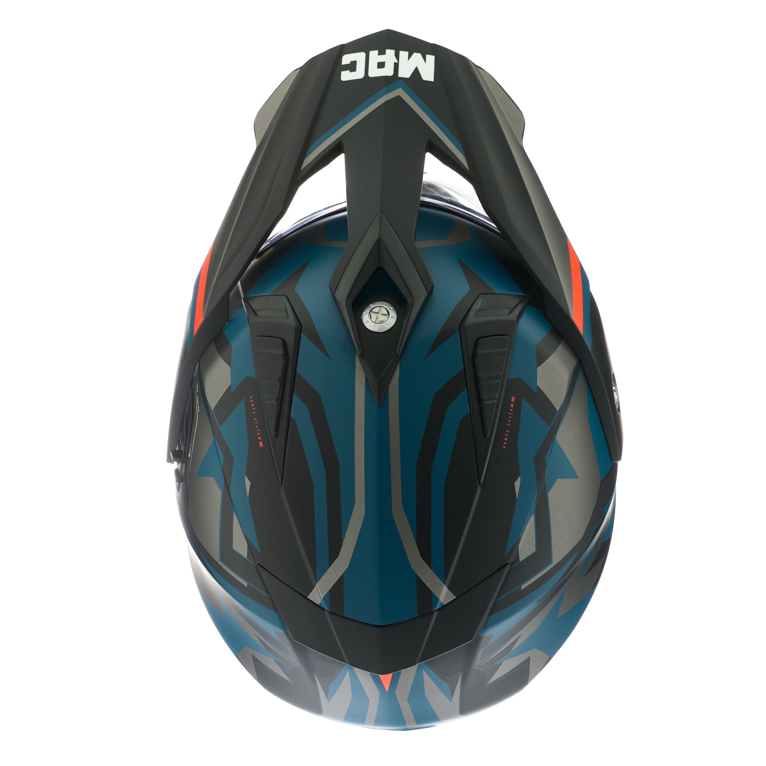 Casco MAC 060 Quest Polox Azul / Gris / Mate