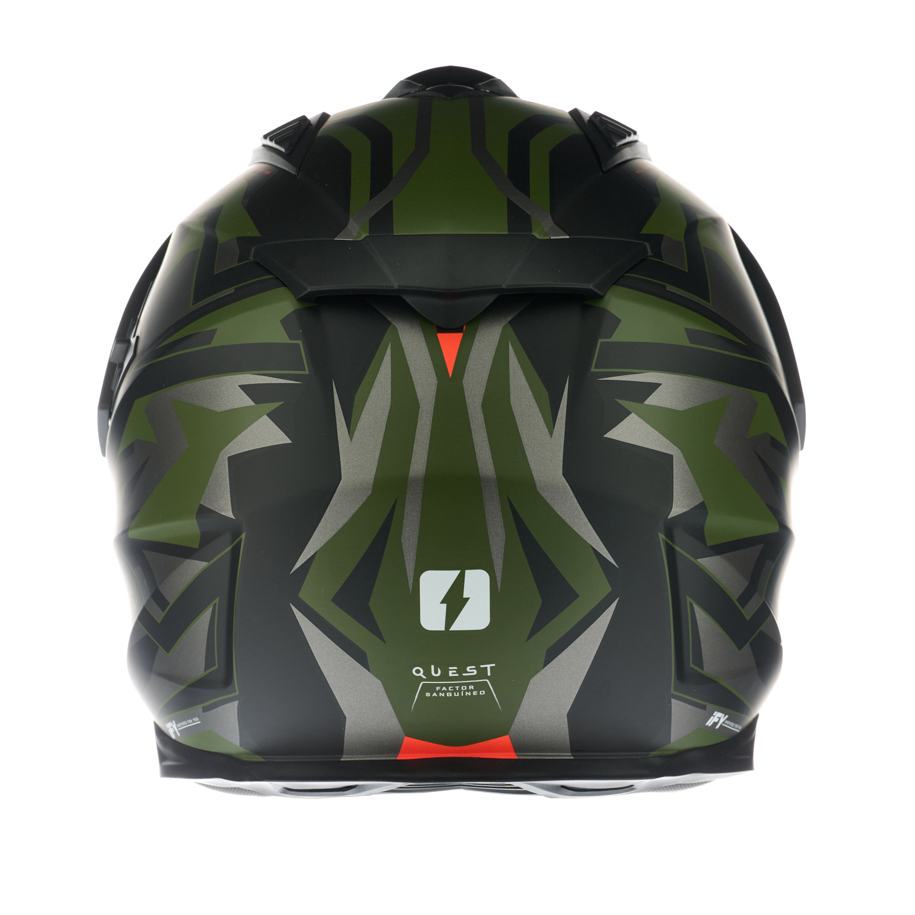 Casco MAC 060 Quest Polox Verde / Gris / Mate