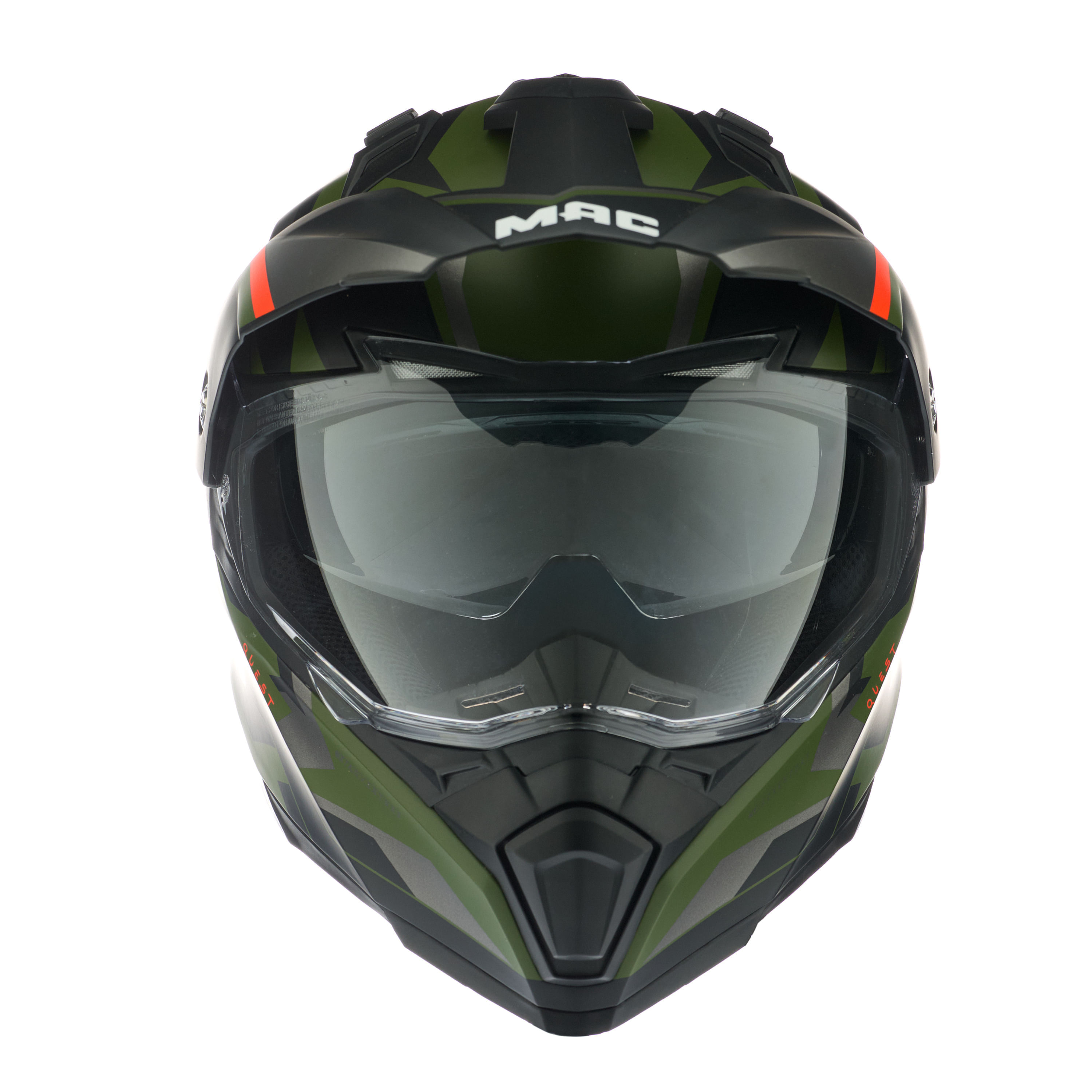 Casco MAC 060 Quest Polox Verde / Gris / Mate