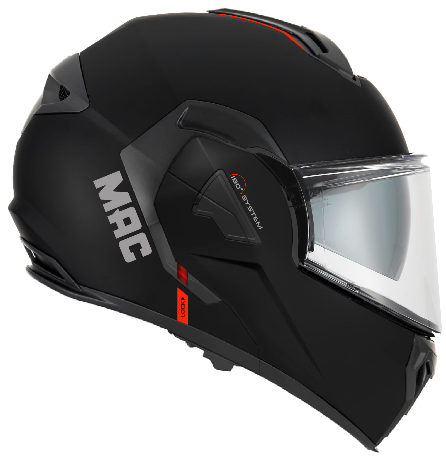 Casco MAC 628 Eclipse Solid Negro / Mate