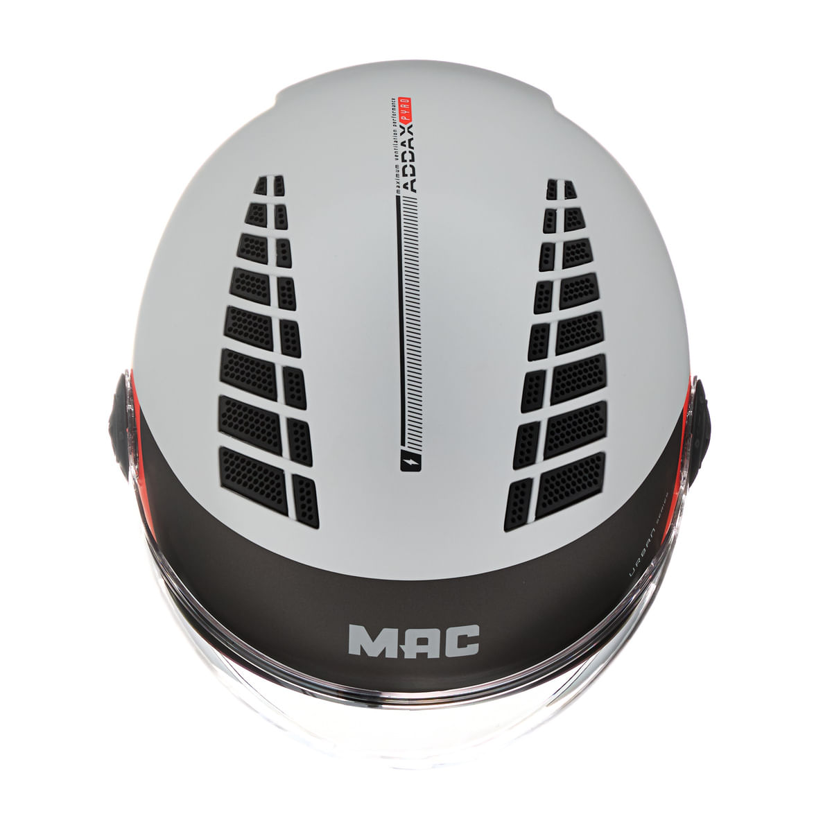 Casco MAC 230 Addax Pyro Gris / Rojo / Mate