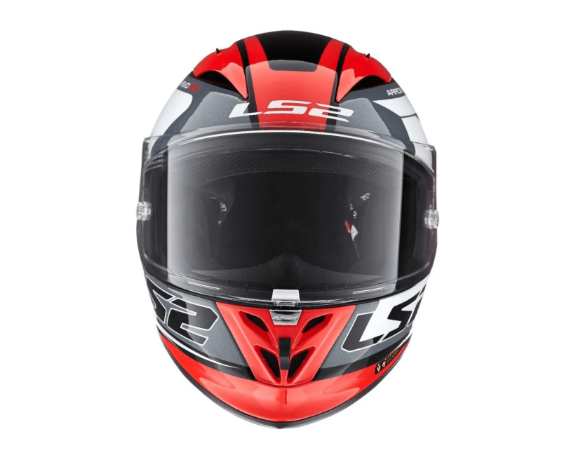 Casco LS2 323 Arrow R Evo Compete Blanco / Rojo / Brillo