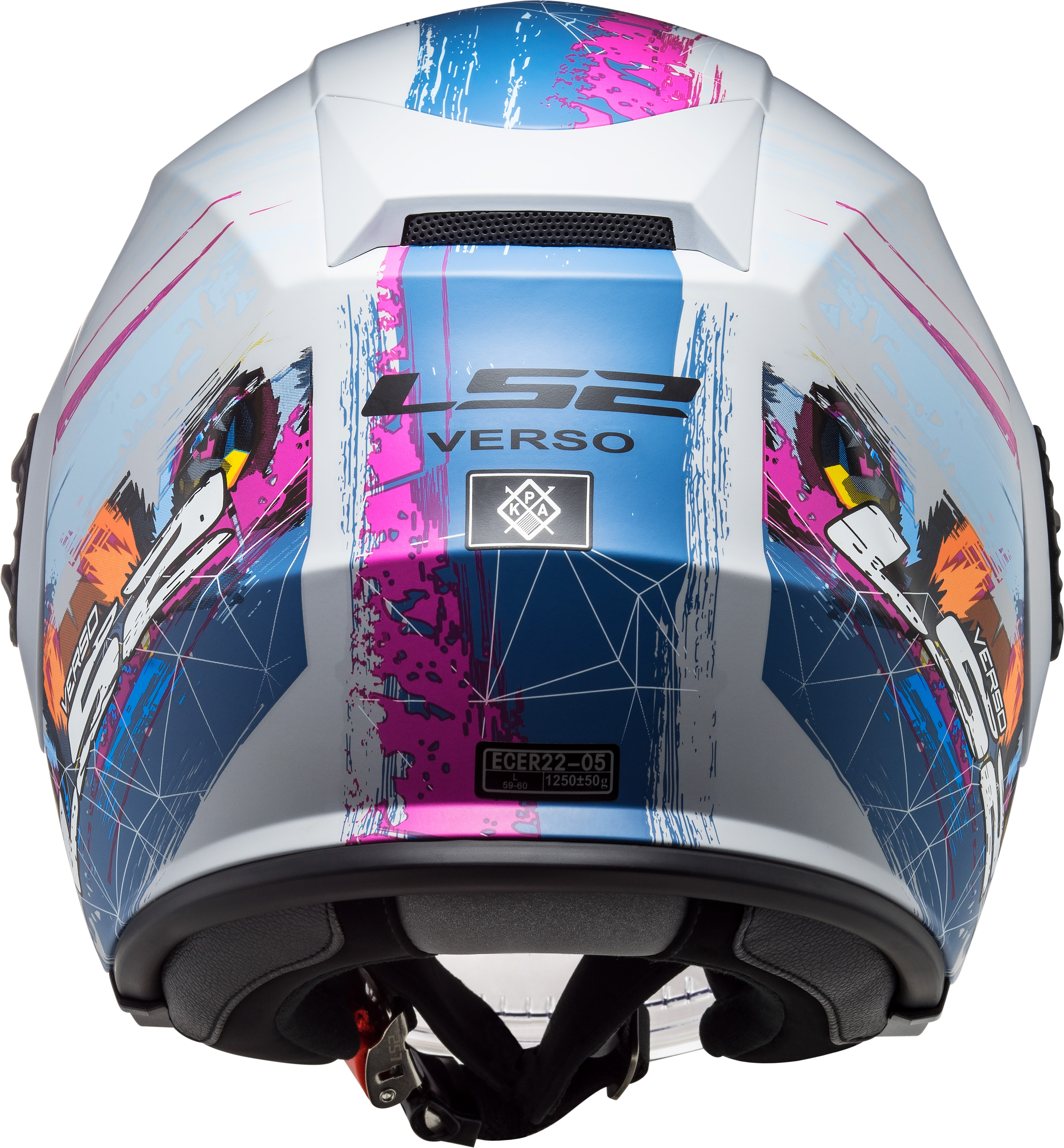 Casco LS2 570 Verso Spring Plateado / Azul