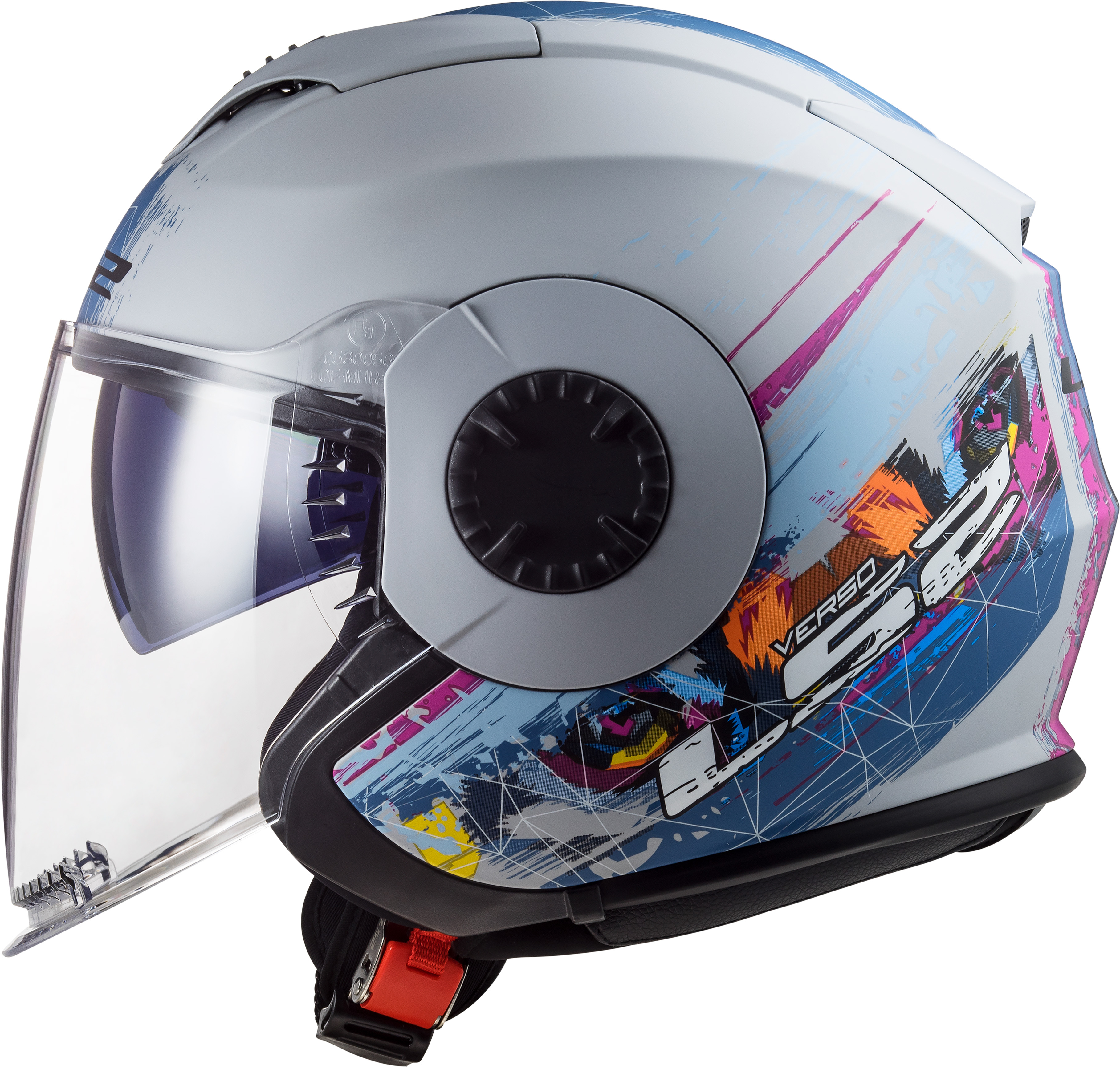 Casco LS2 570 Verso Spring Plateado / Azul