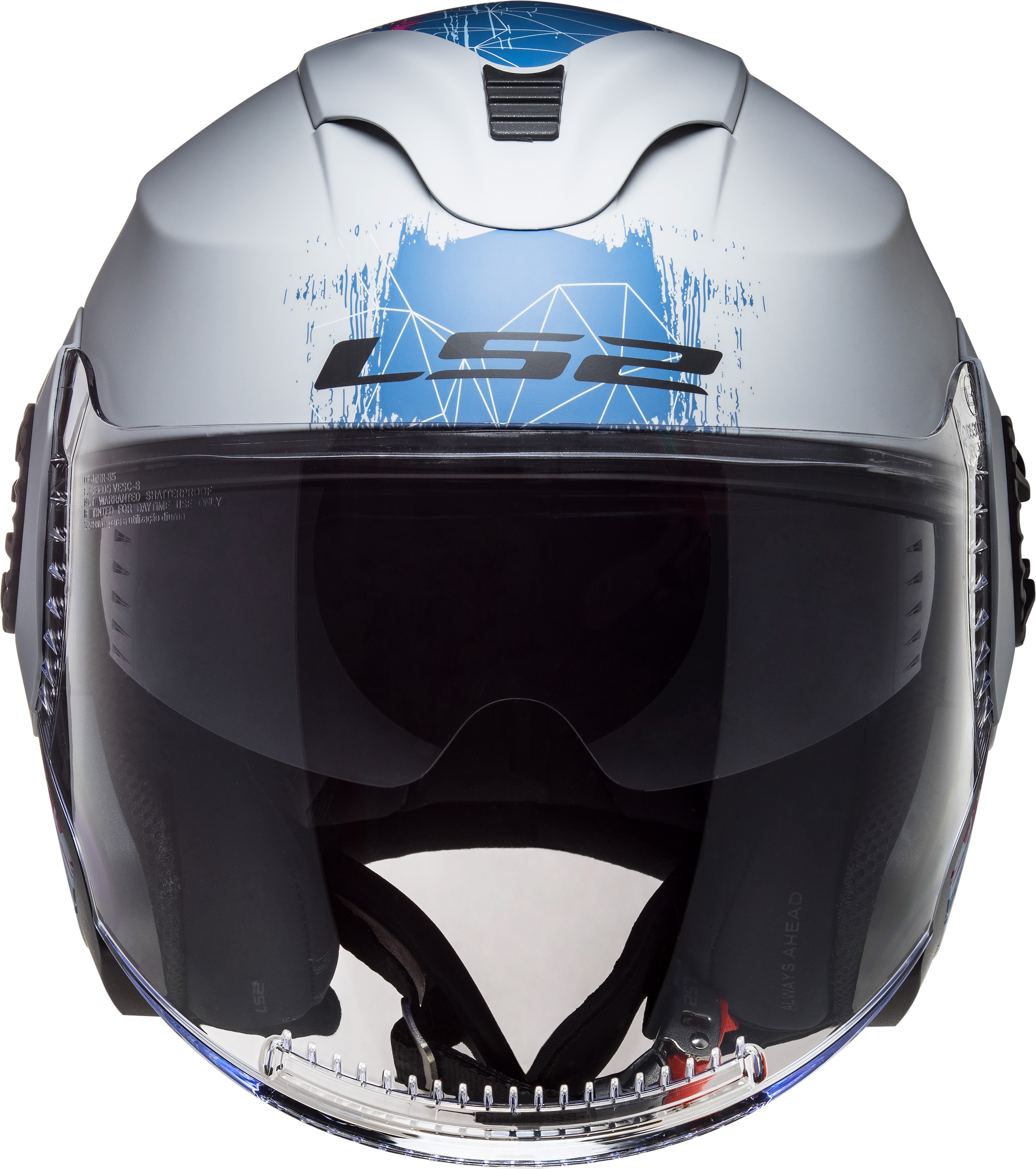 Casco LS2 570 Verso Spring Plateado / Azul