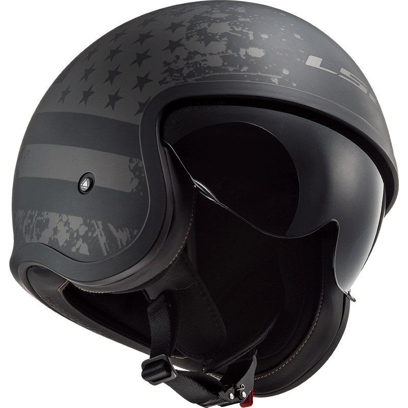 Casco LS2 599 Spitfire Flag Negro / Mate