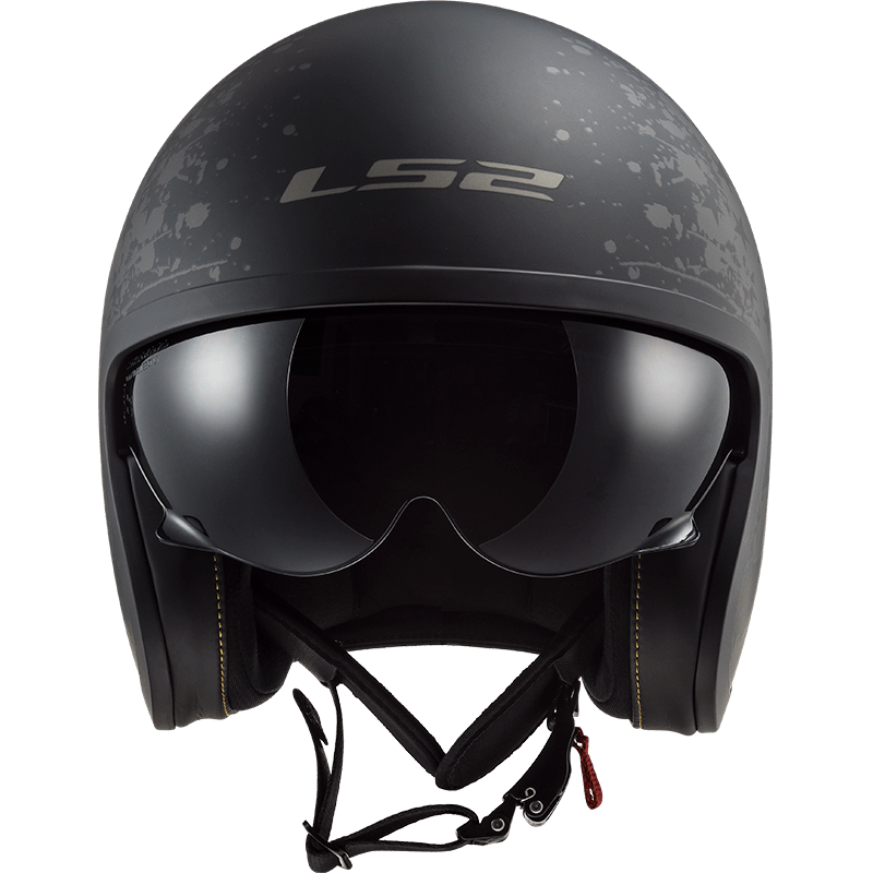 Casco LS2 599 Spitfire Flag Negro / Mate