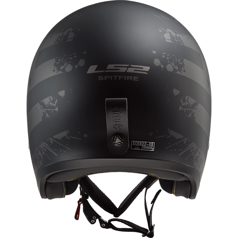 Casco LS2 599 Spitfire Flag Negro / Mate