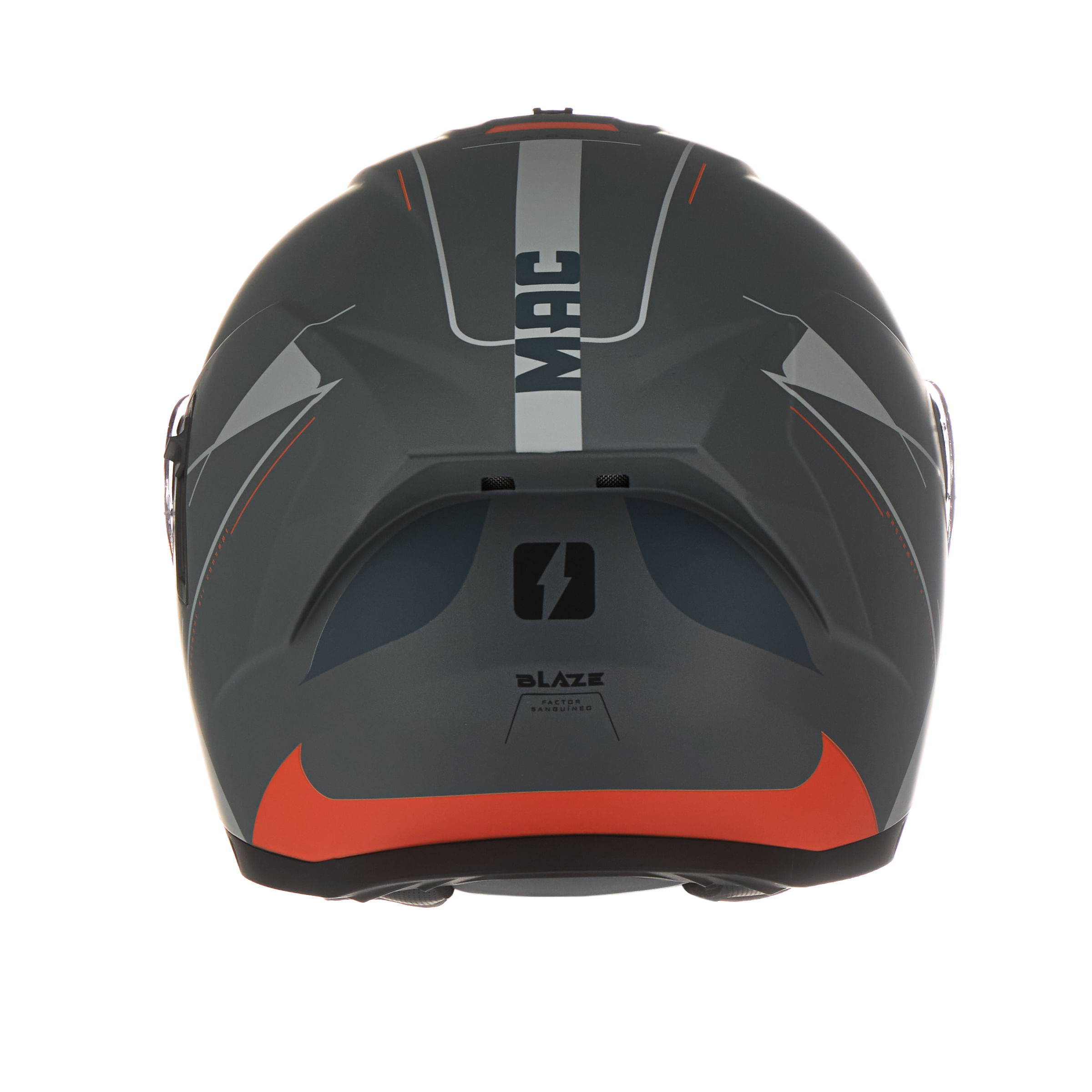 Casco MAC 166 Blaze Magma Gris / Naranja / Mate