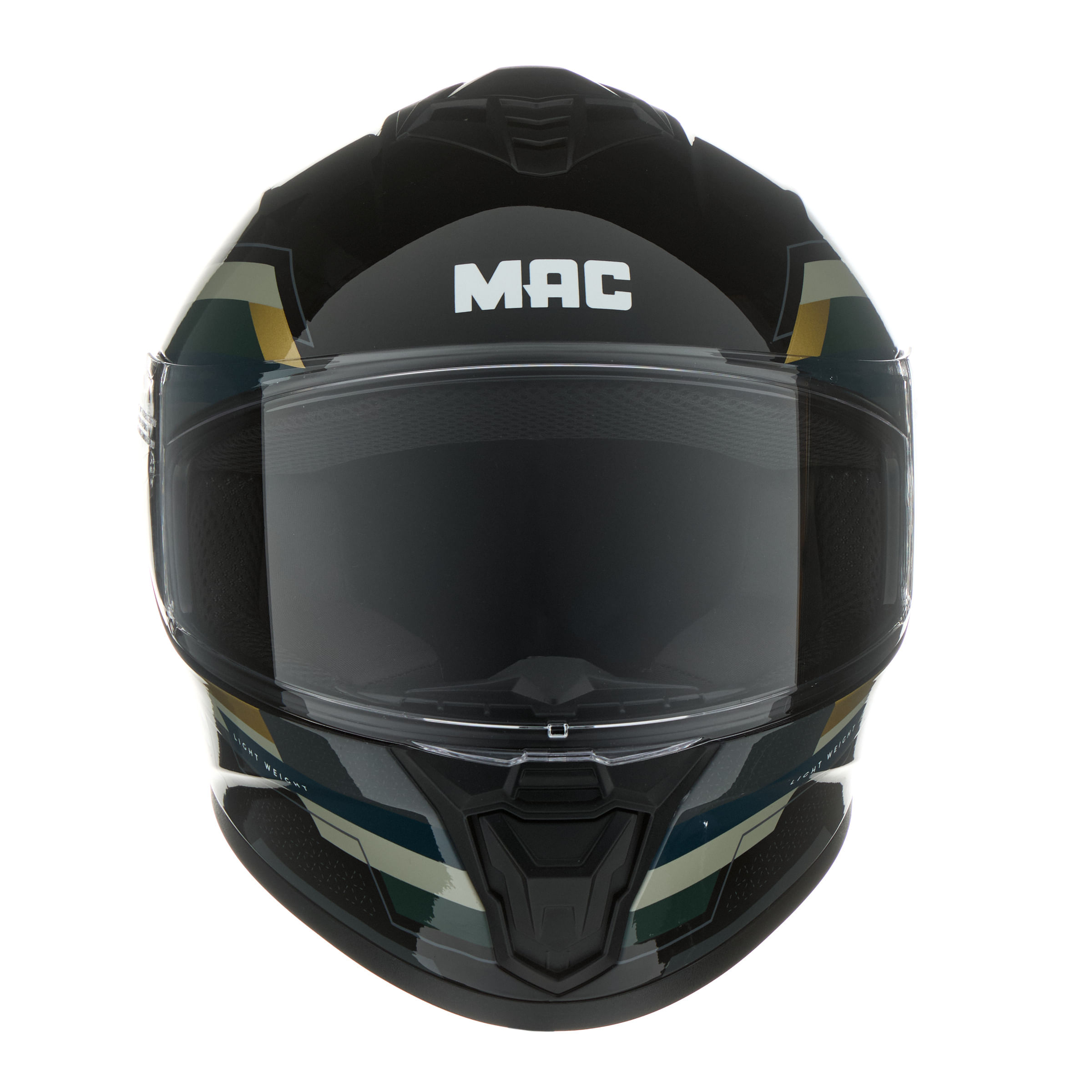Casco MAC 801 Starter 222 Negro / Gris / Brillo