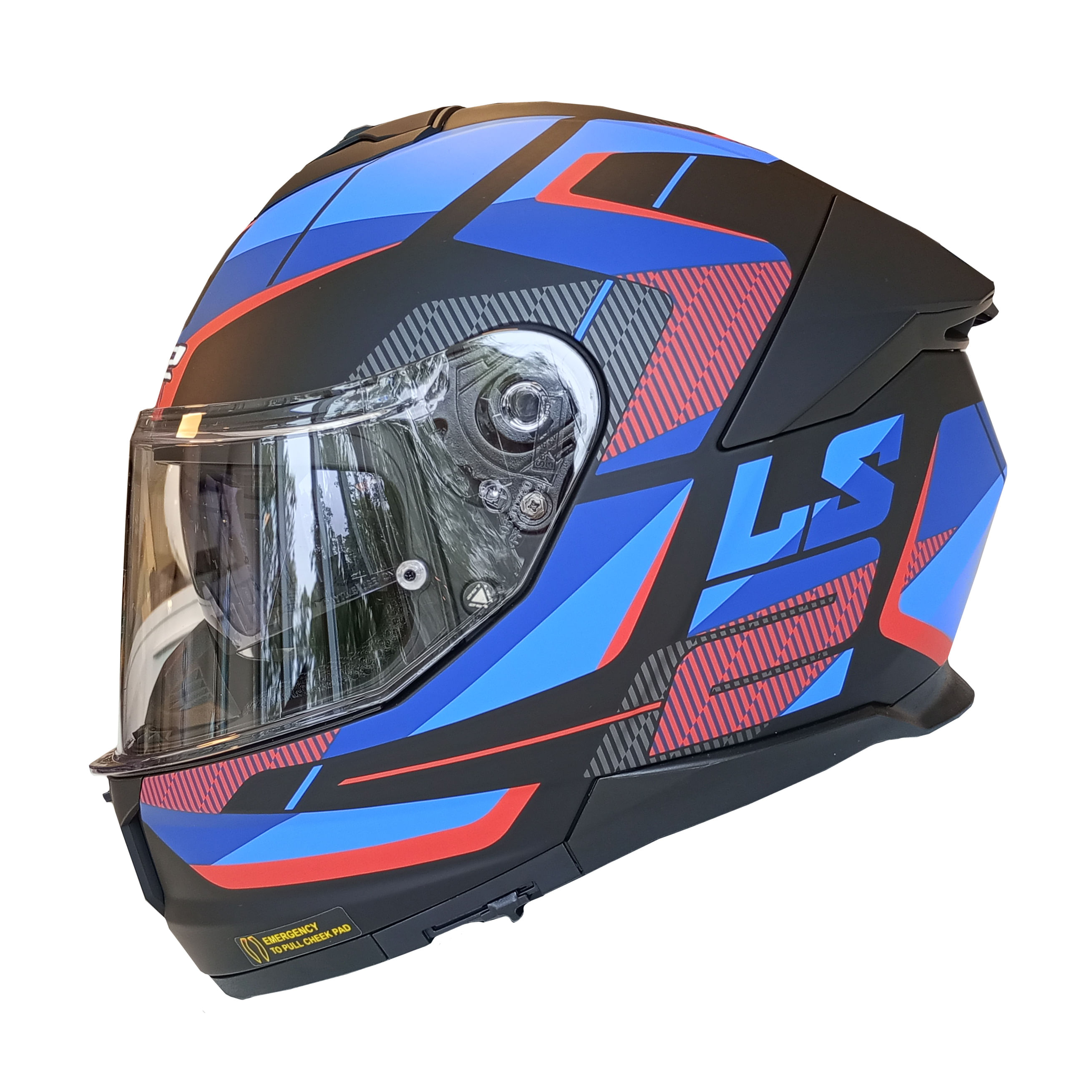 Casco LS2 808 Stream II Road Negro / Azul / Mate