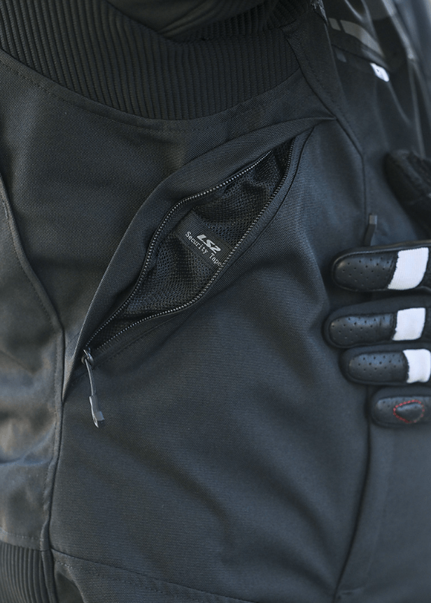 Campera LS2 Apex Hombre Negro / Gris