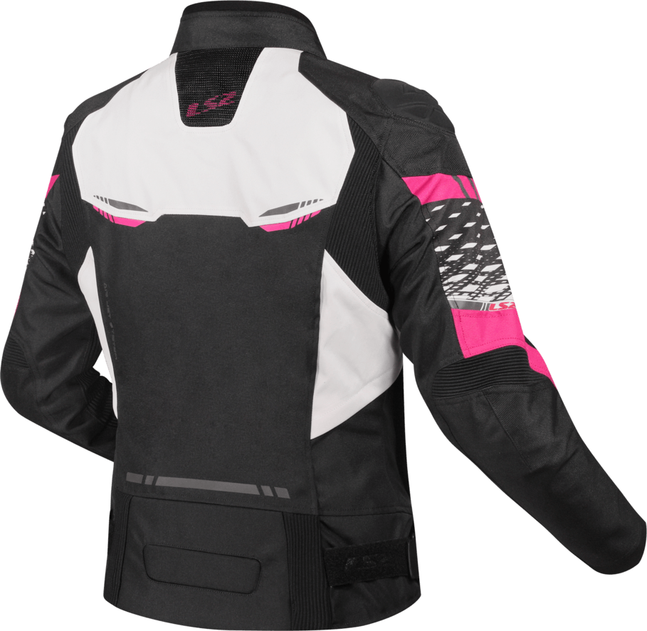 Campera LS2 Apex Mujer Negro / Rosa