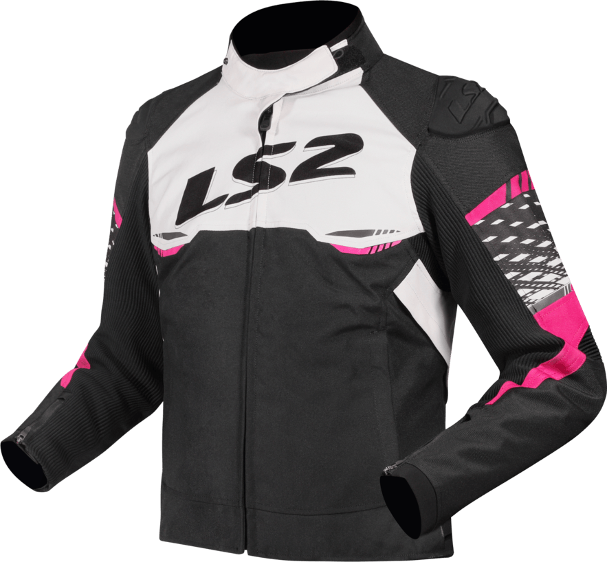 Campera LS2 Apex Mujer Negro / Rosa