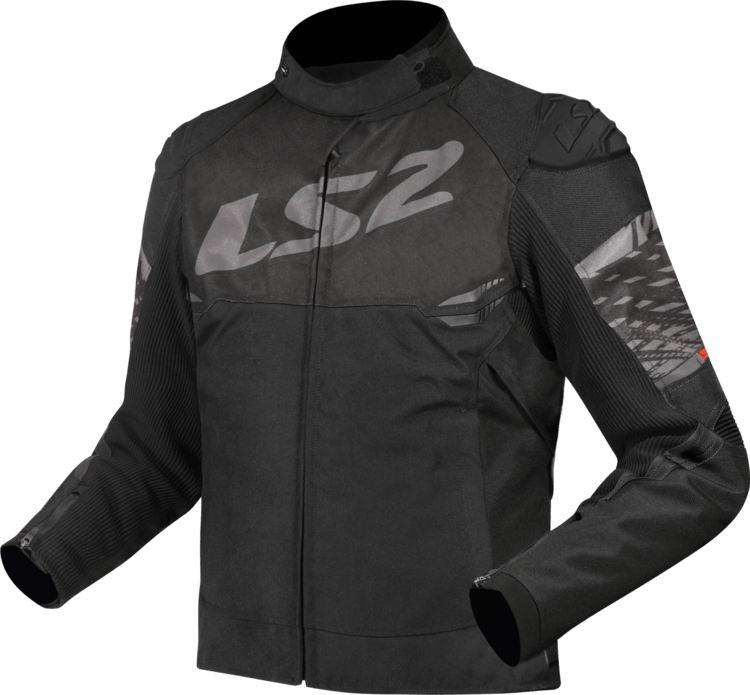 Campera LS2 Apex Mujer Negro / Gris