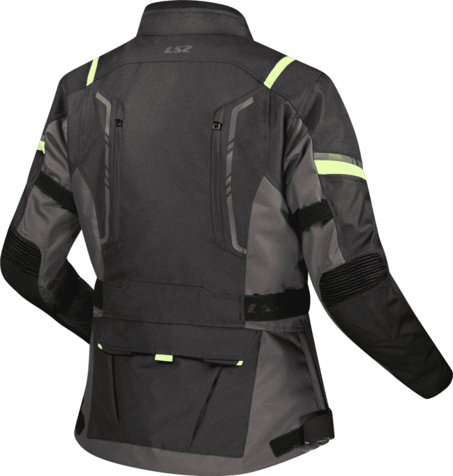 Campera LS2 Narvik Mujer Gris / Negro