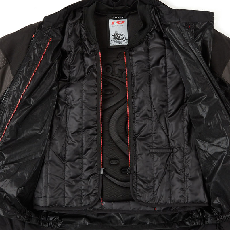 Campera LS2 Scout Hombre Negro / Gris